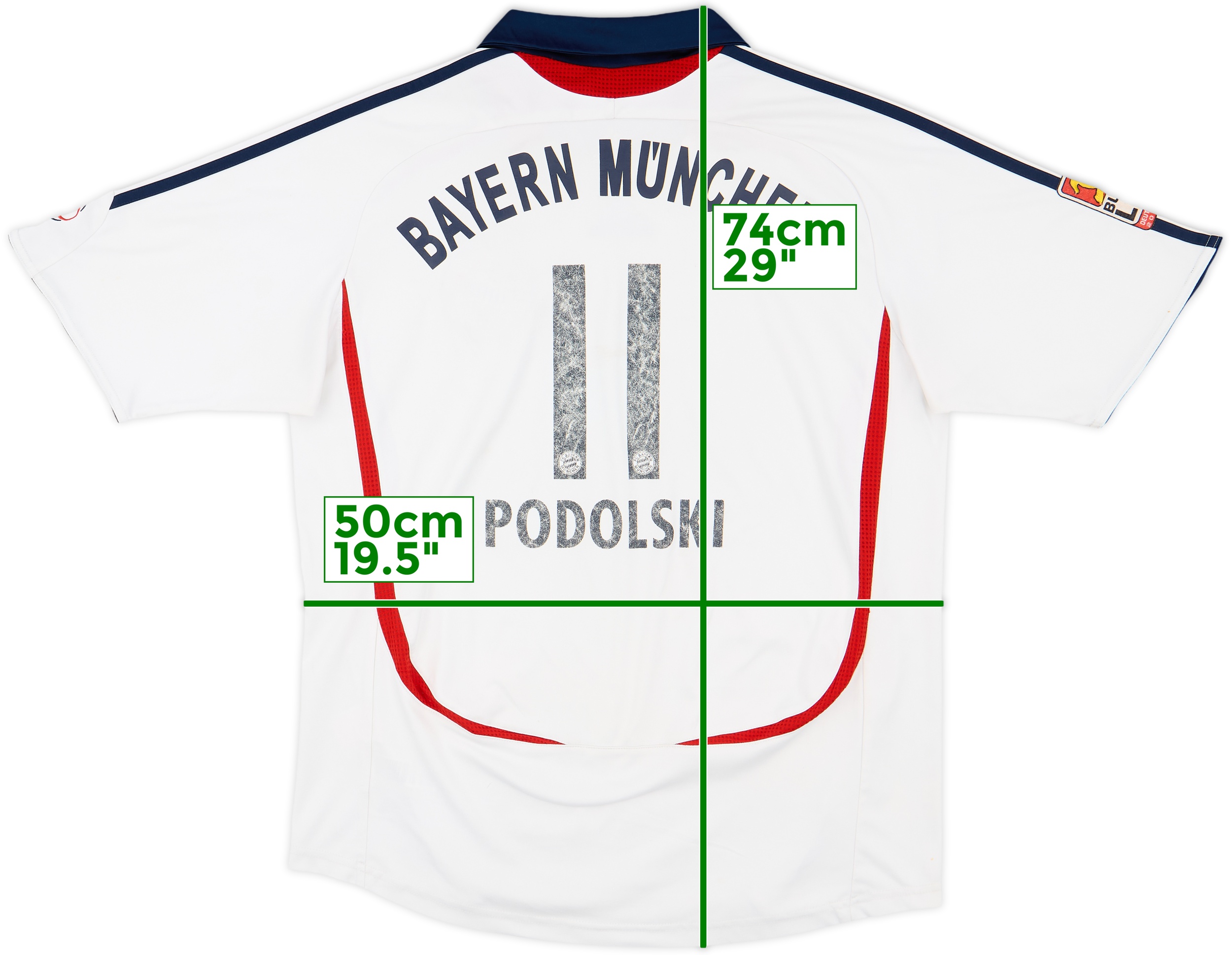 Bayern Munich 2005-2006 ホワイトシャツ Bayern Munich 2005-2006 ホワイトシャツ 2005-06 Bayern Munich