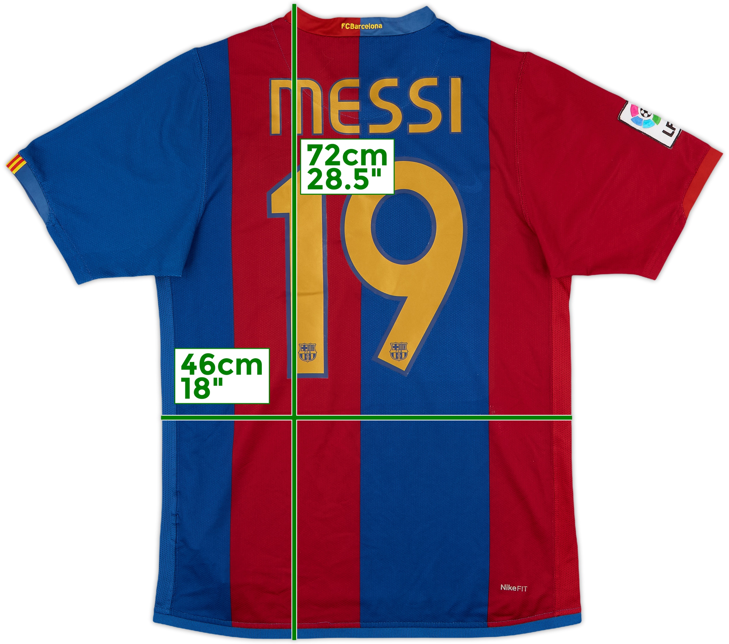 FC Barcelona Nike Messi 19 シャツ Nike 2006 2007 FC Barcelona Authentic Soccer Jersey #19