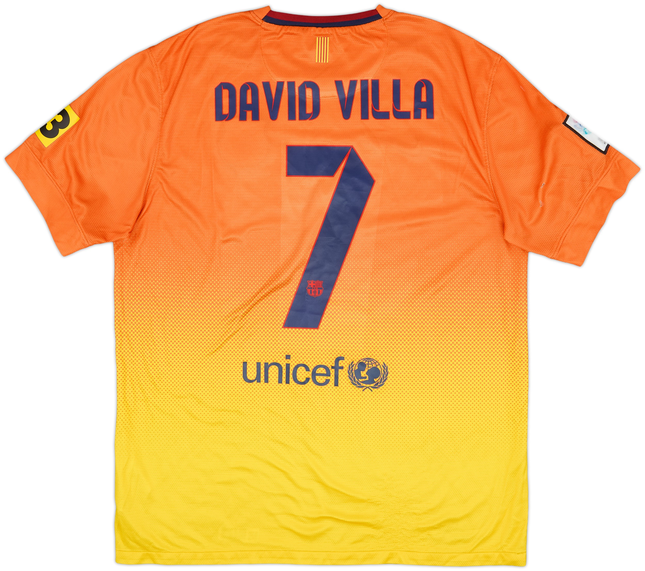 2012-13 Barcelona Away Shirt David Villa #7 - 6/10 - (L)