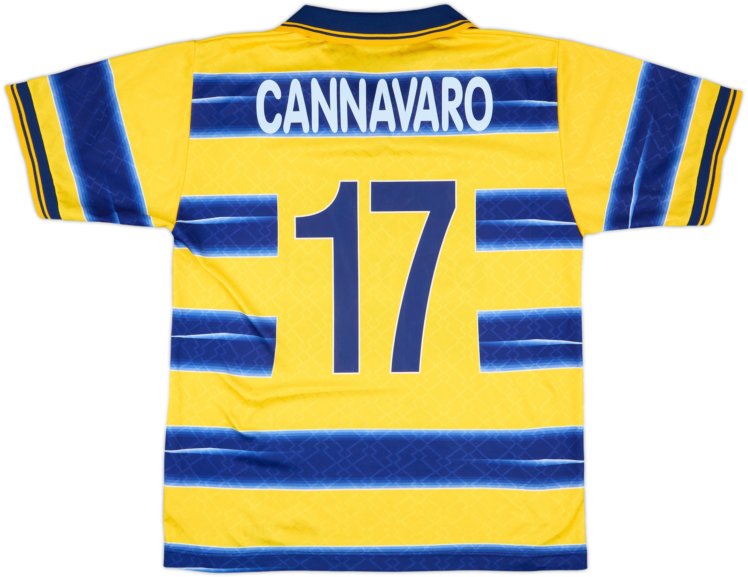 1998-99 Parma Home Shirt Cannavaro #17 - 9/10 - (L)