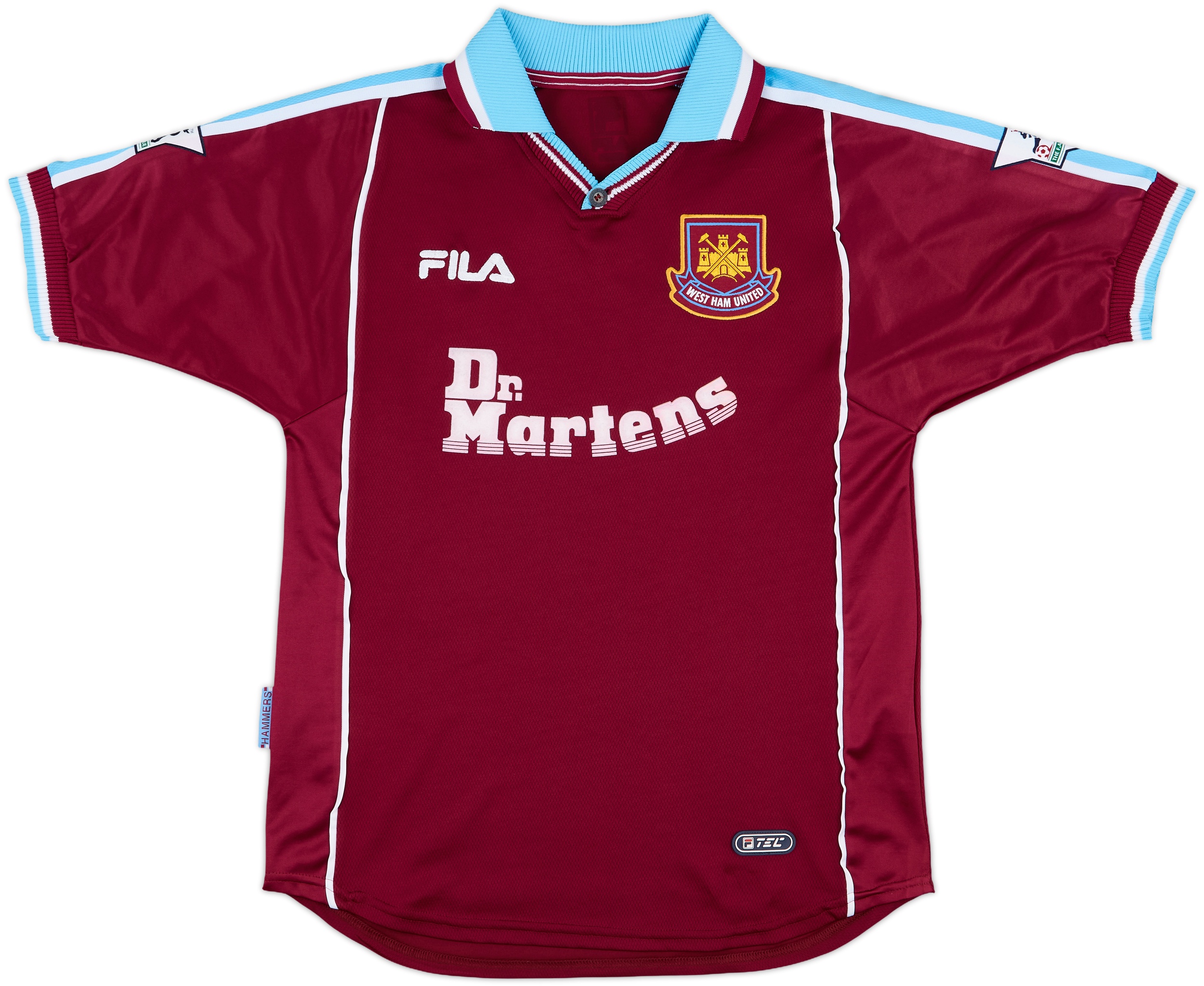 FILA West Ham United DI CANIO 10 シャツ 2001-03 West Ham Away Shirt Di Canio #10 - 6/10 - (L)