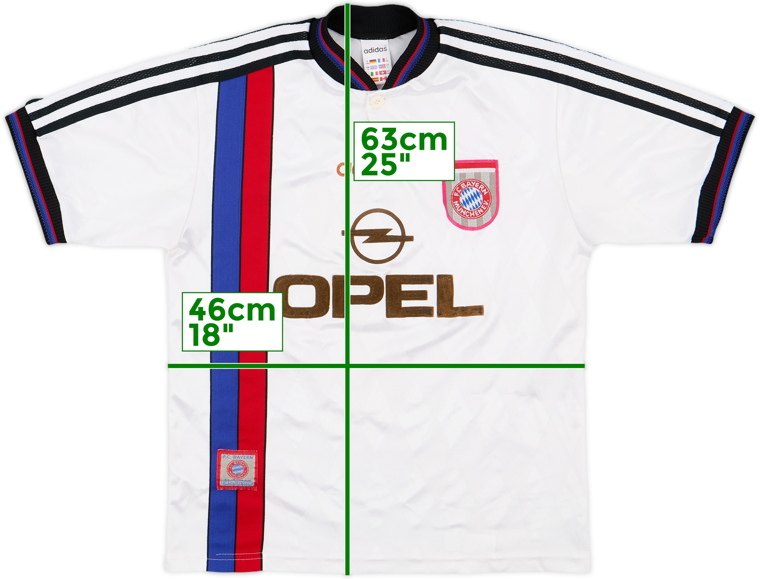 adidas - 98/99 adidas × BAYERN Away Game Shirts BAYERN MUNICH 1998 1999 AWAY SHIRT FOOTBALL SOCCER JERSEY