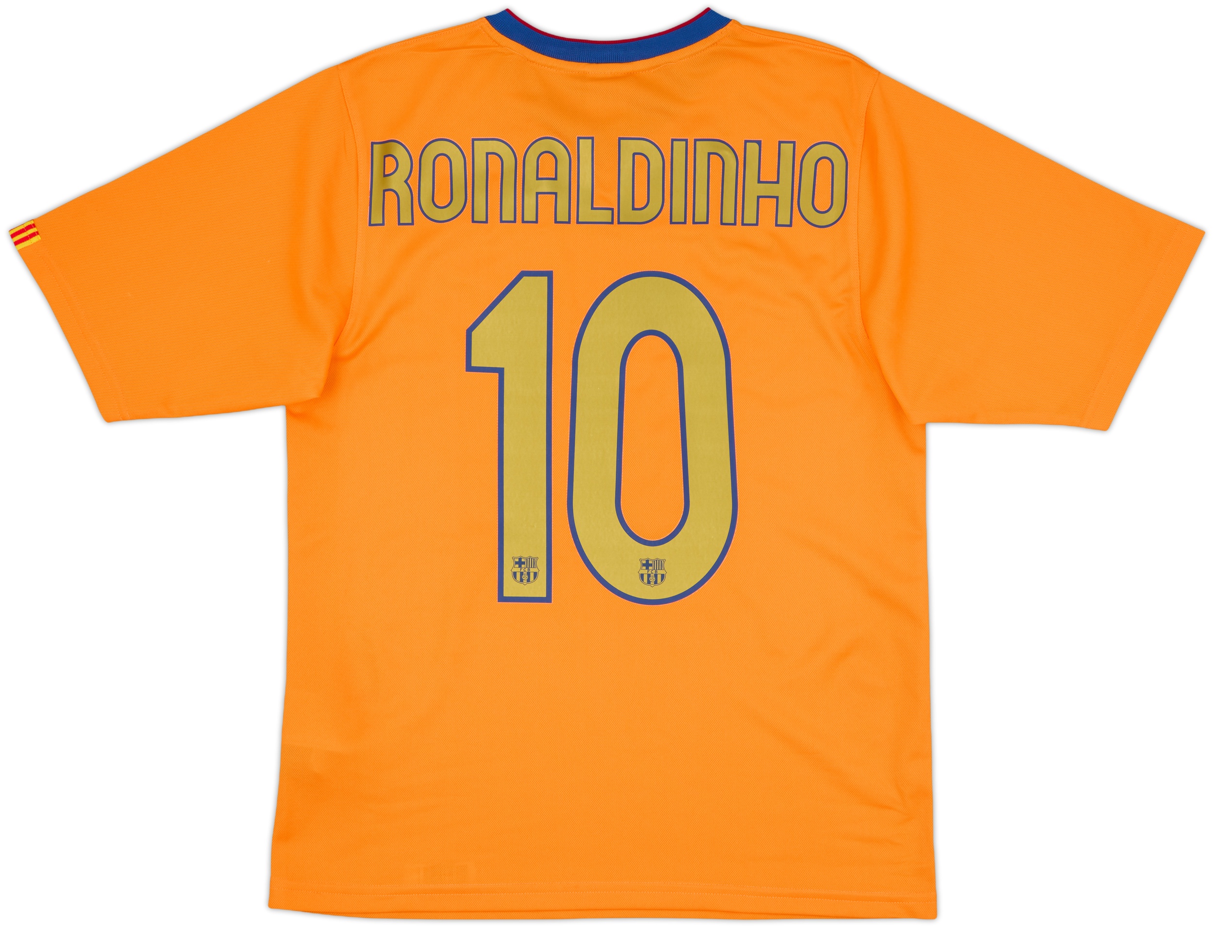 2006-08 Barcelona Basic Away Shirt Ronaldinho #10 - 9/10 - (S)