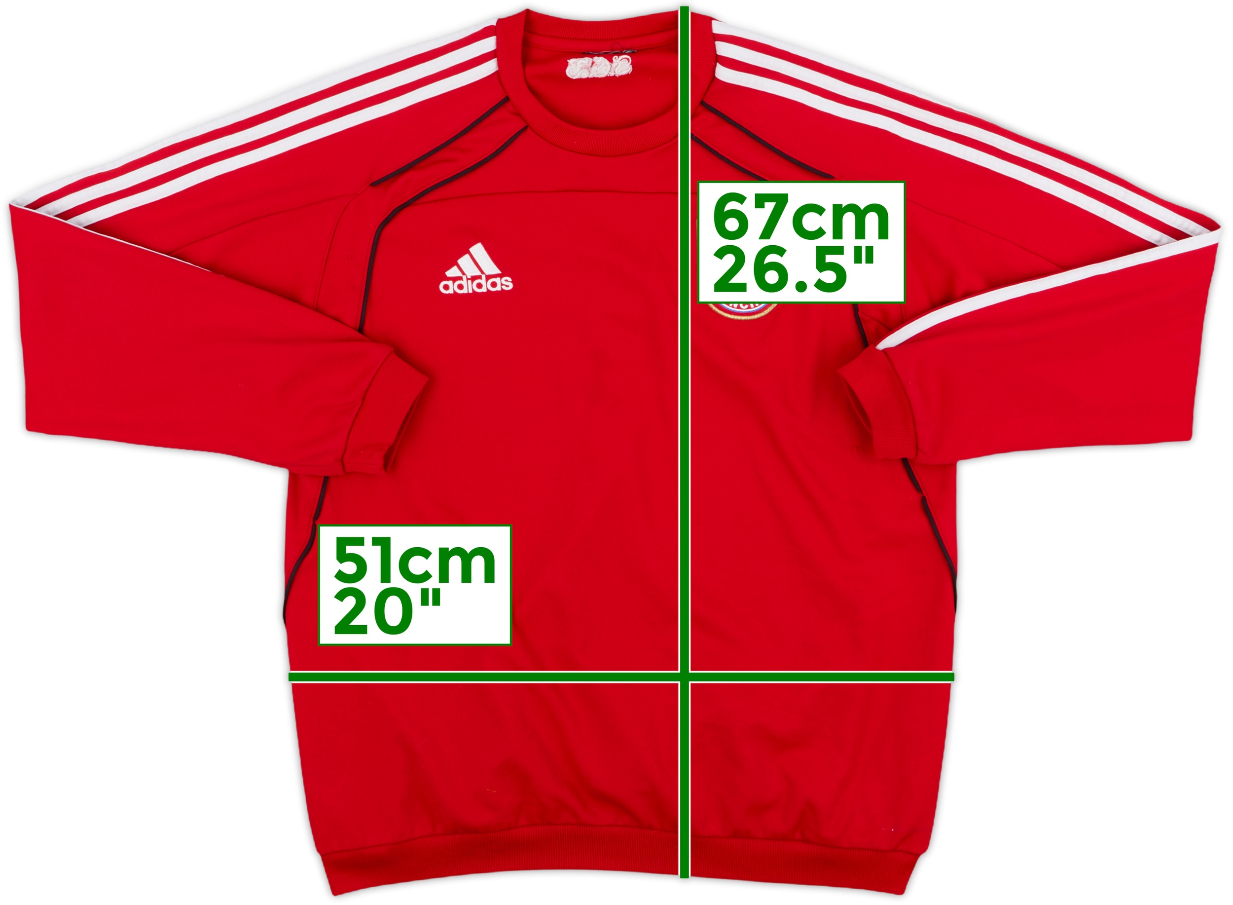 2010-11 Bayern Munich adidas Sweat Top - 8/10 - (L)