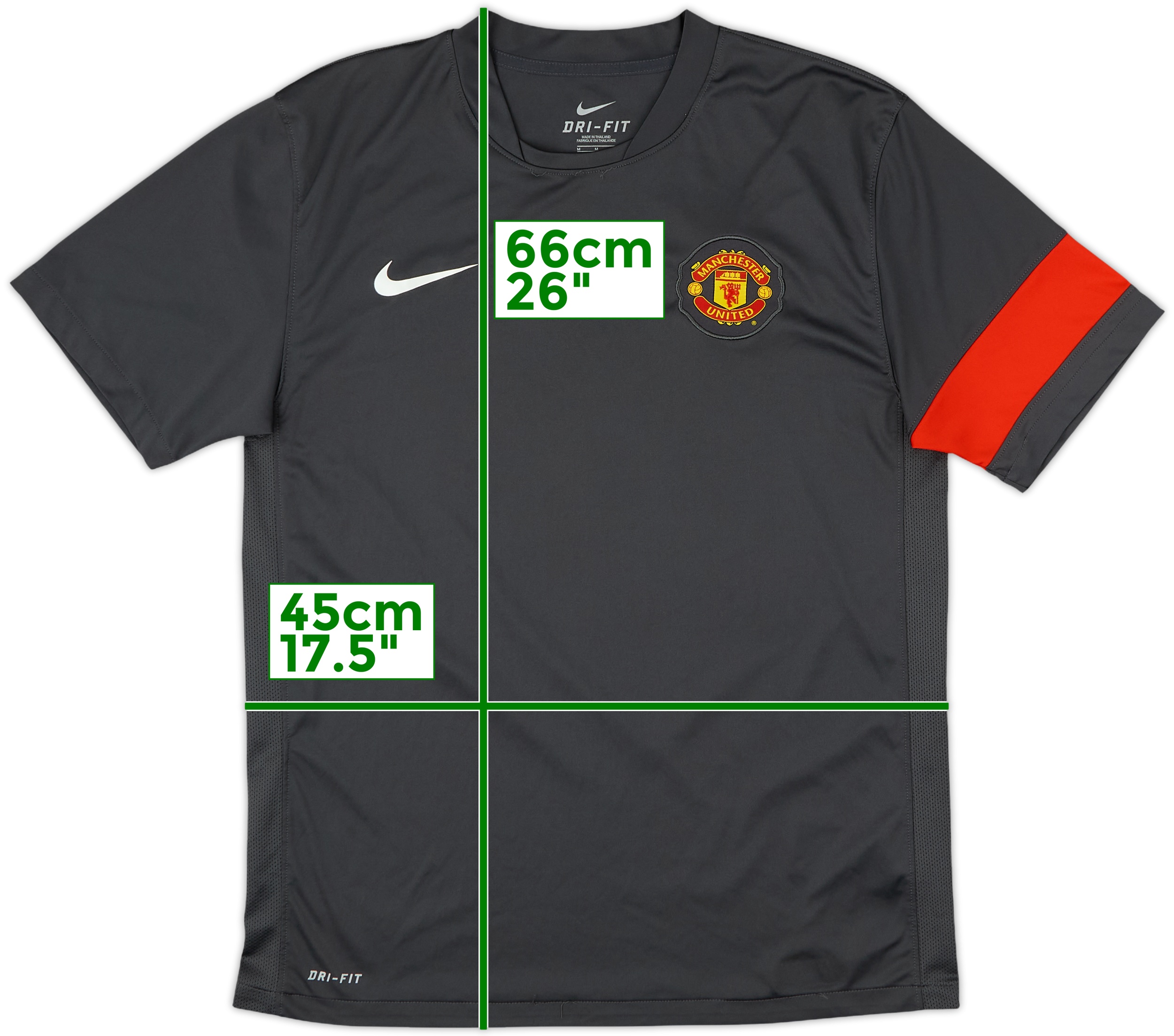 2010-11 Manchester United Nike Training Shirt - 8/10 - (M)