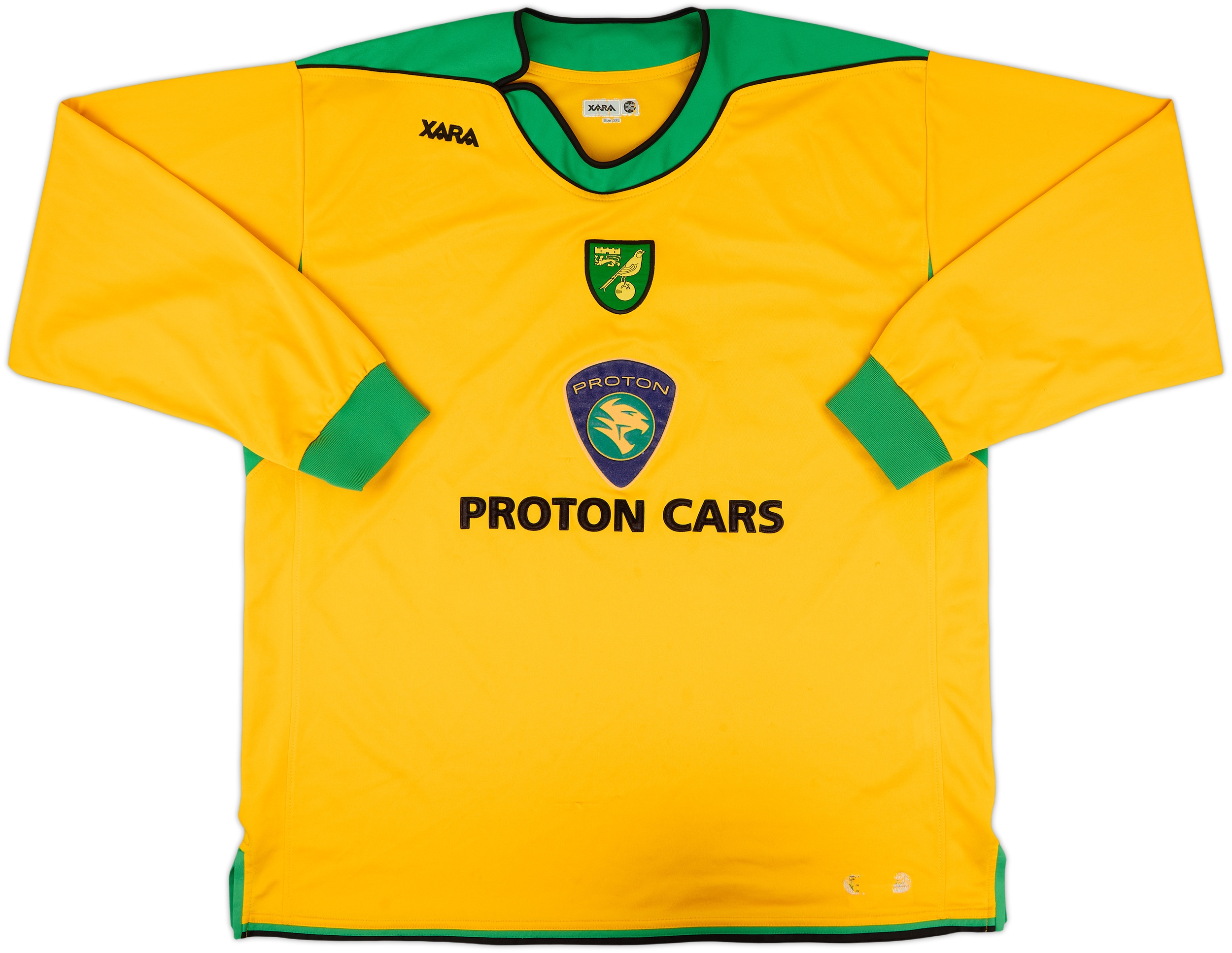 Maillot Domicile Norwich City 2005-2006 Par Xara - Taille YL - Jaune (occasion)