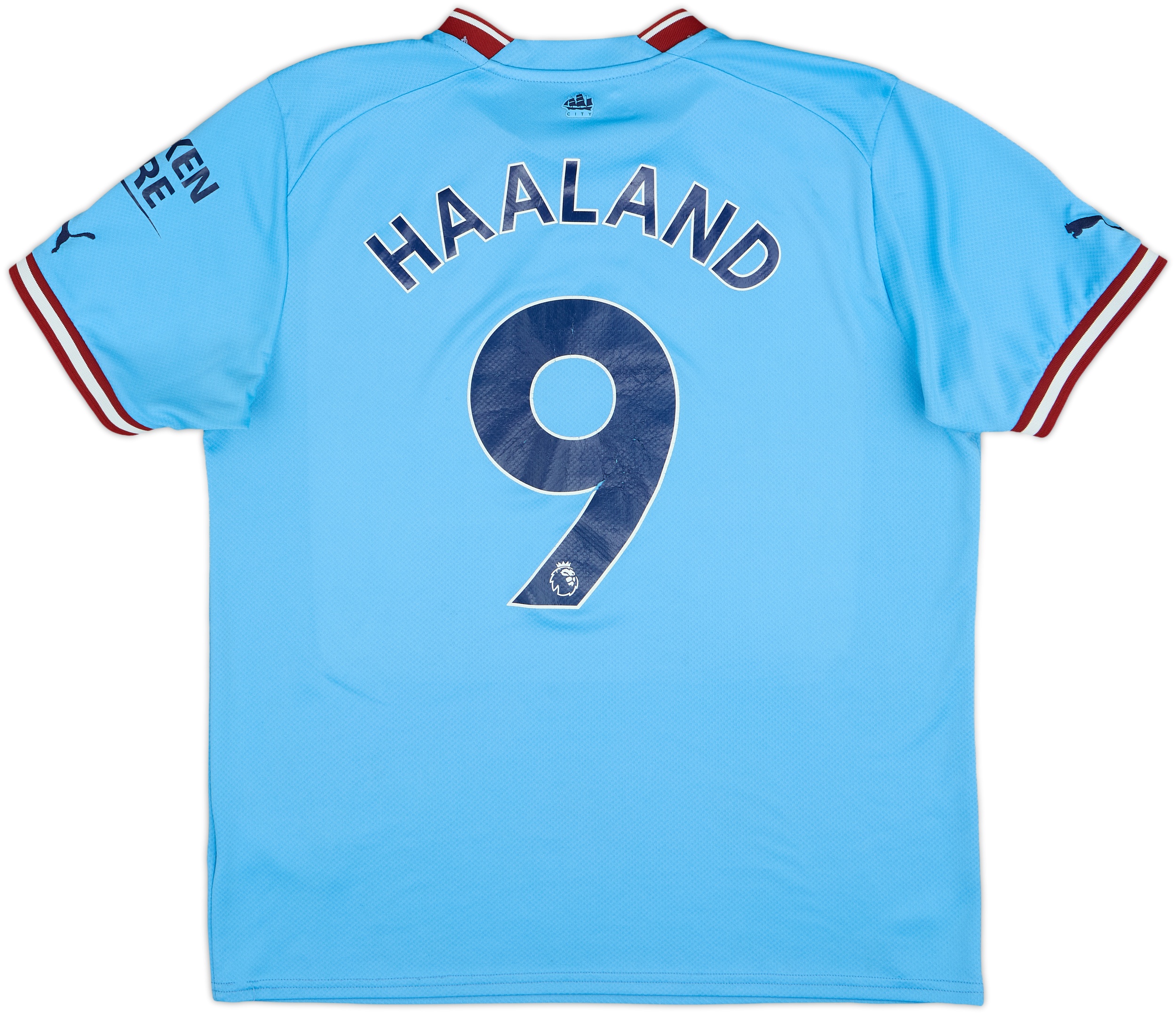 2022-23 Manchester City Home Shirt Haaland #9 - 6/10 - (L)