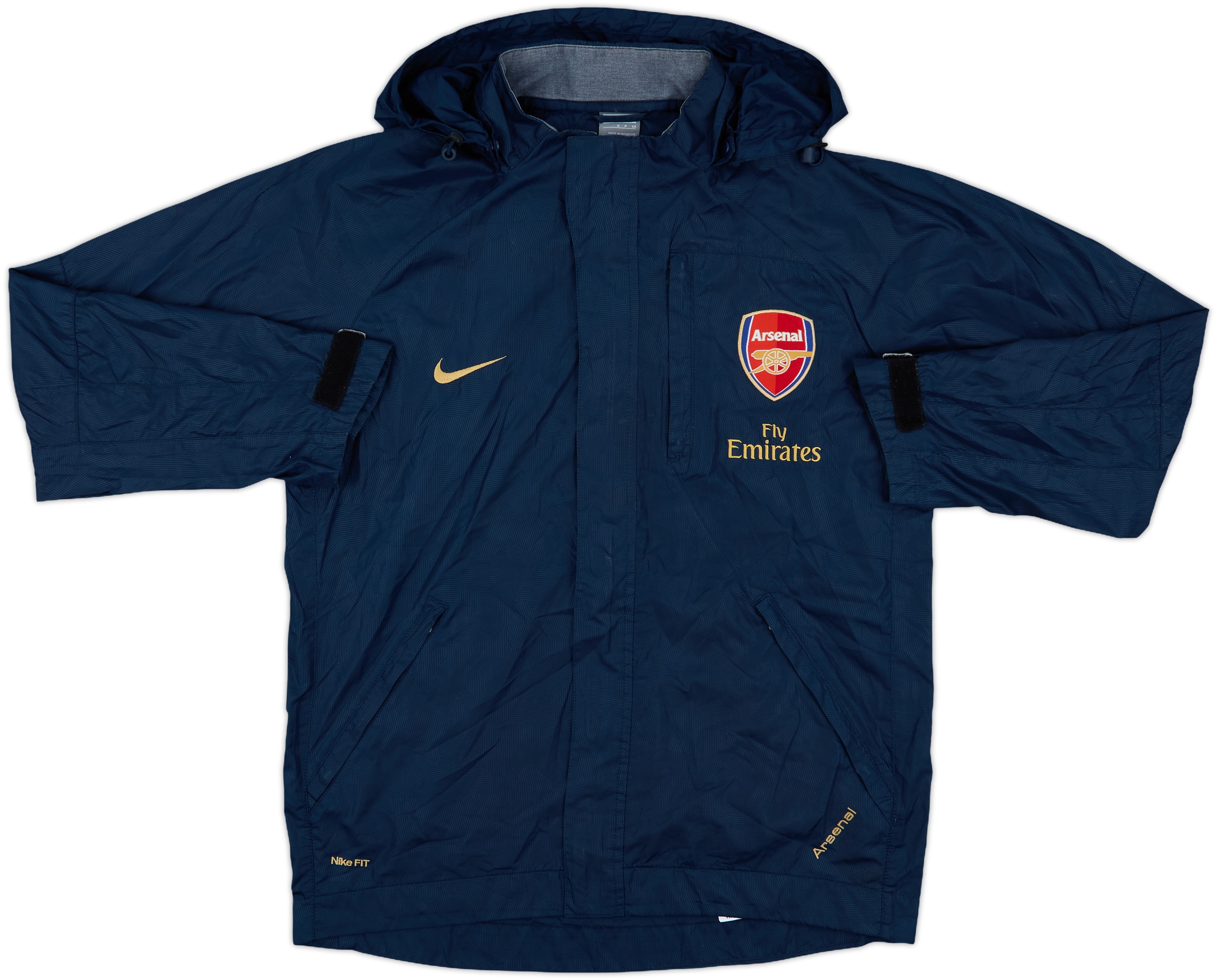 2007-08 Arsenal Nike Hooded Rain Jacket - 8/10 - (S)