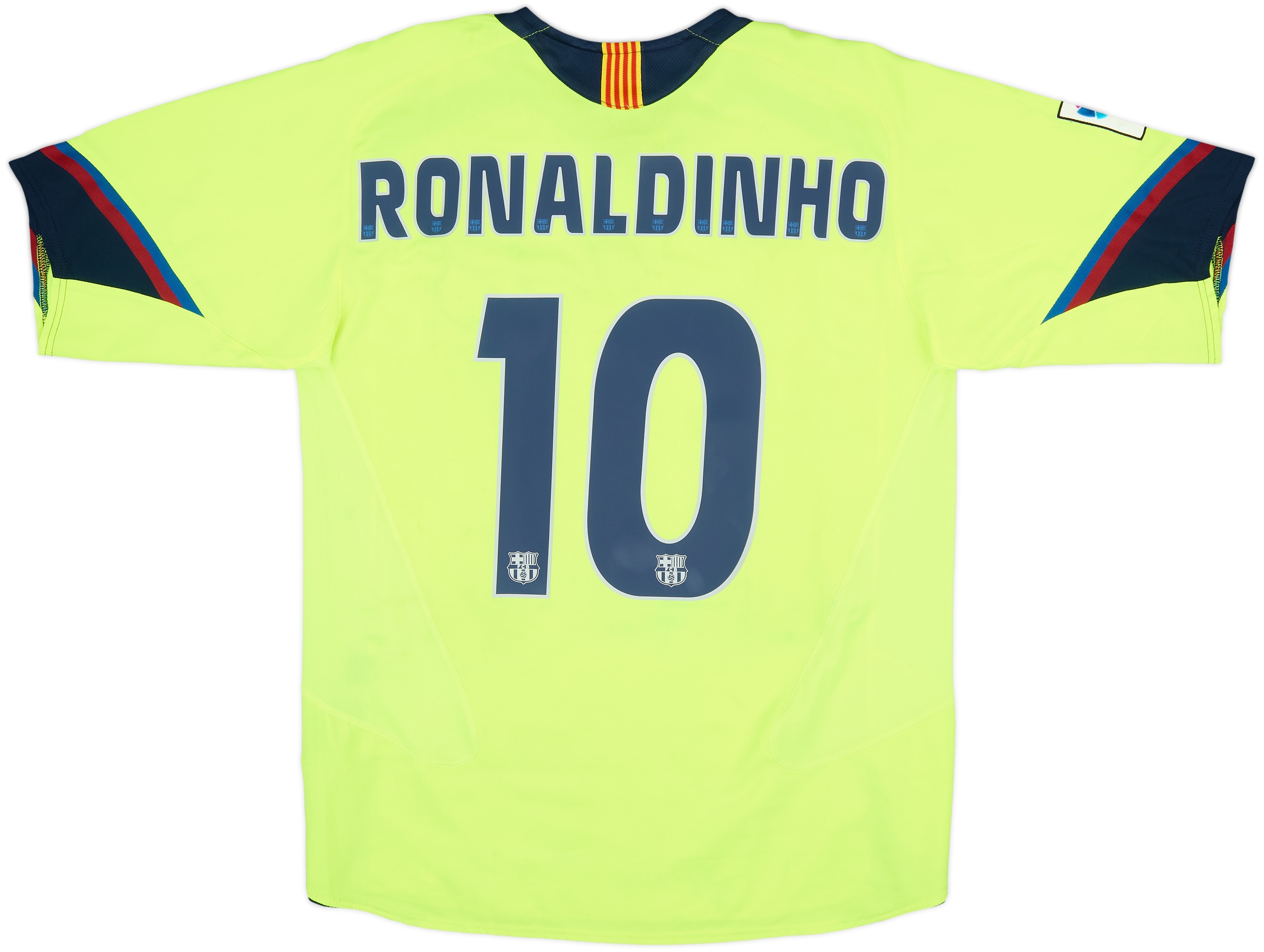 2005-06 Barcelona Away Shirt Ronaldinho #10 - 6/10 - (L)