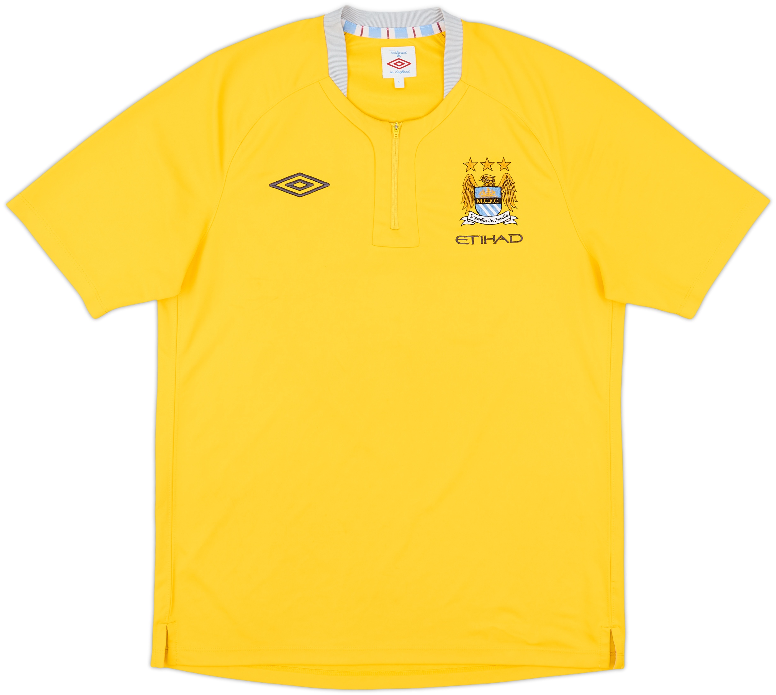 2010-11 Manchester City Umbro 1/4 Zip Training Shirt - 8/10