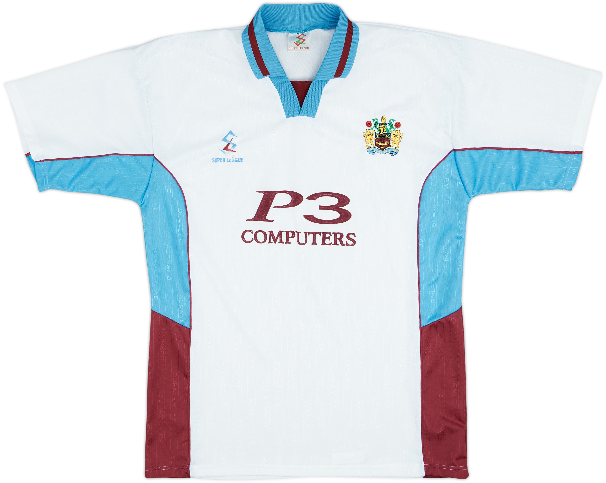 様 バーンリー Burnley 97-98アウェイレトロフットボールシャツ 様