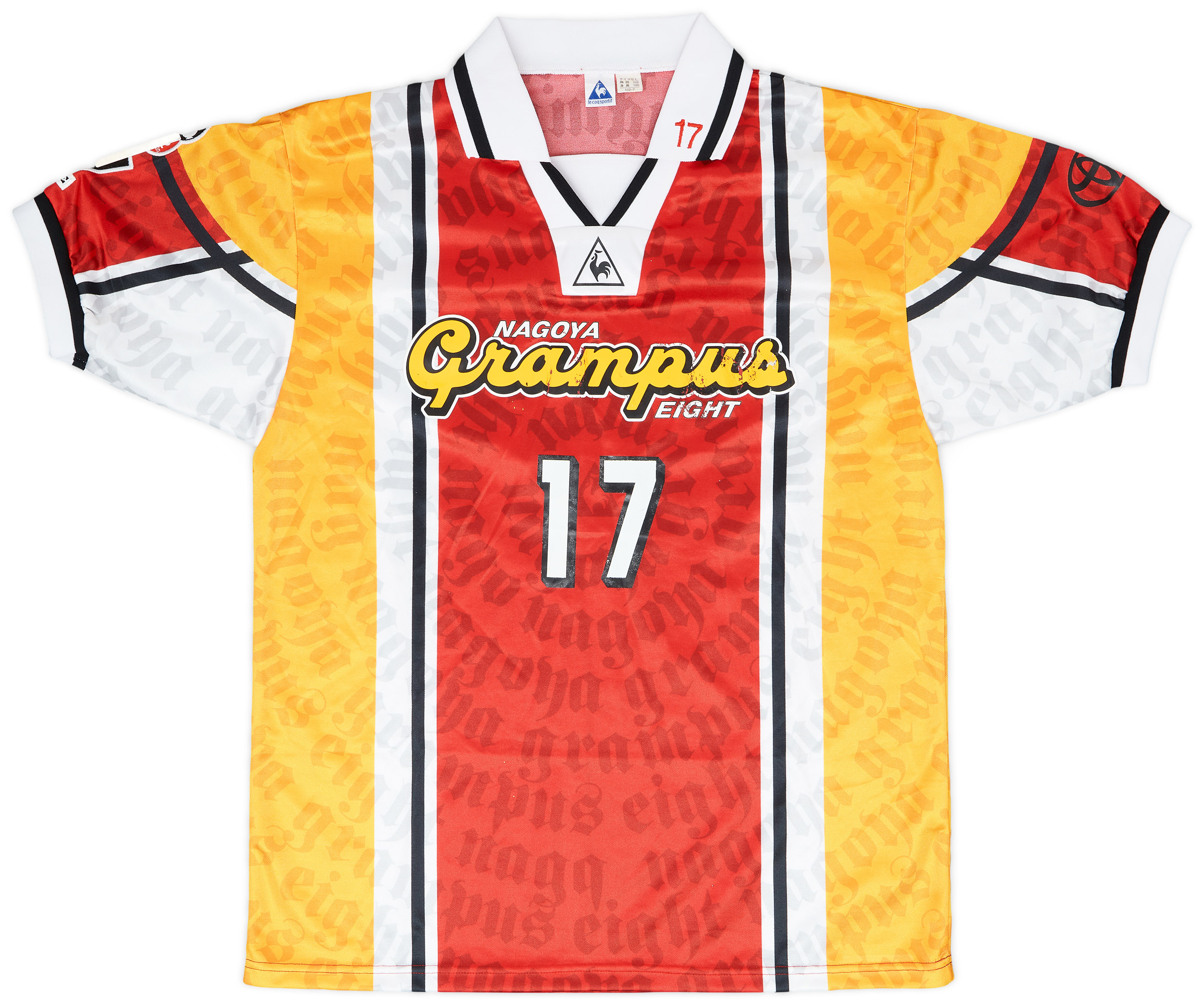 応援グッズ Nagoya Grampus Eight 1998 10 Stojkovic 1998 Nagoya Grampus Match Issue Home Shirt #17 (Ito)