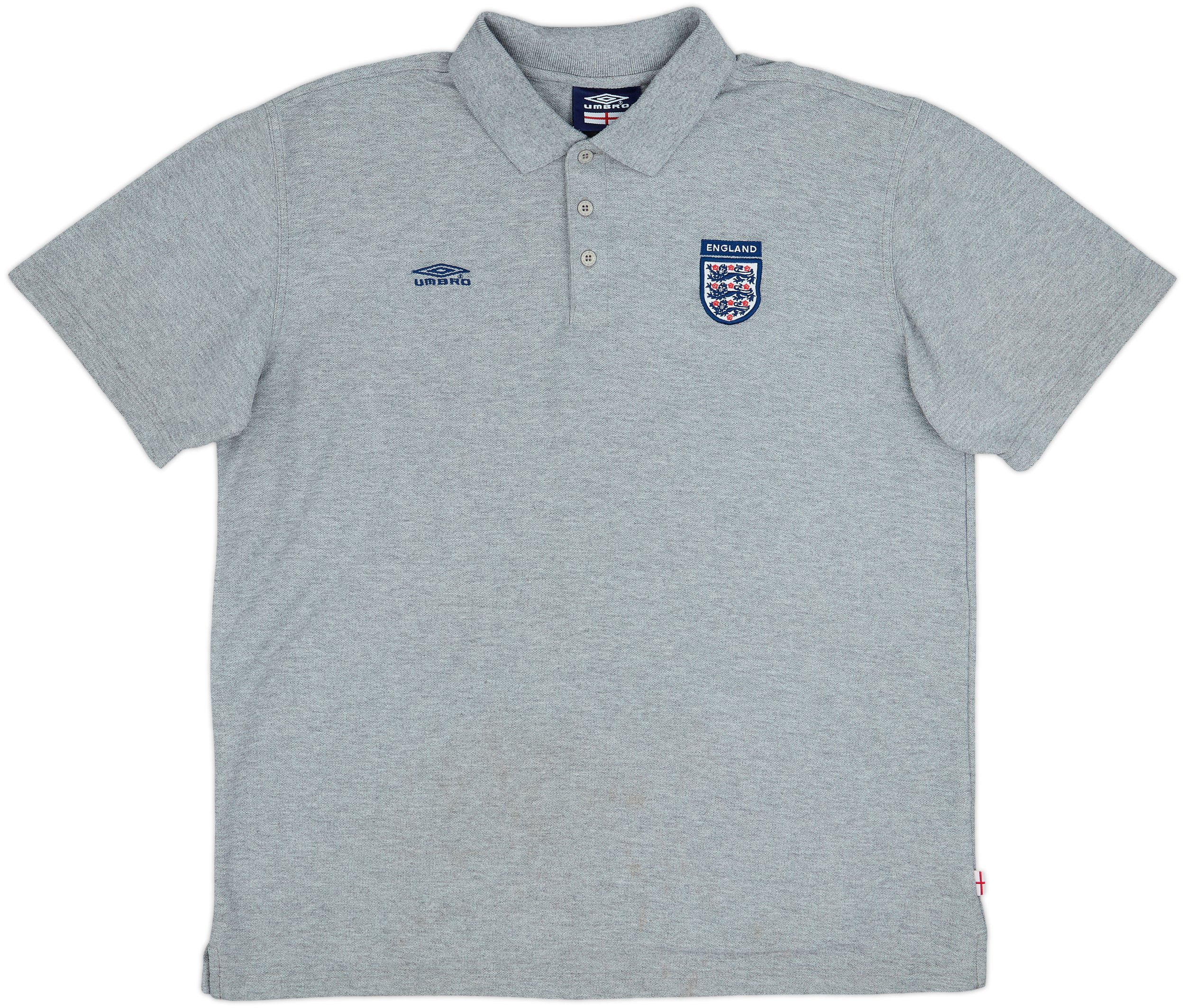 2002-03 England Umbro Polo Shirt - 8/10 - (XL)