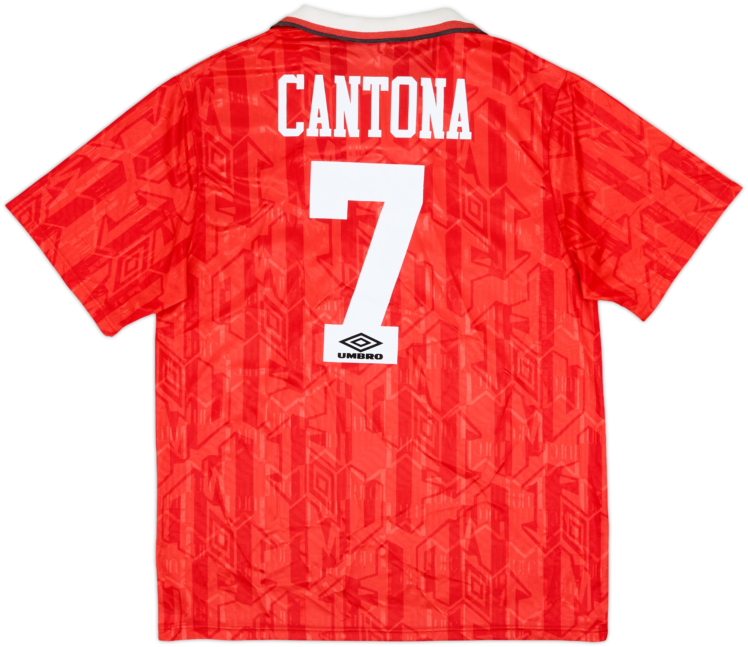 ウェア y 1992-94 Manchester United Cantona 1992-94 Manchester United Home Shirt Cantona #7 - 8/10 - (XL)