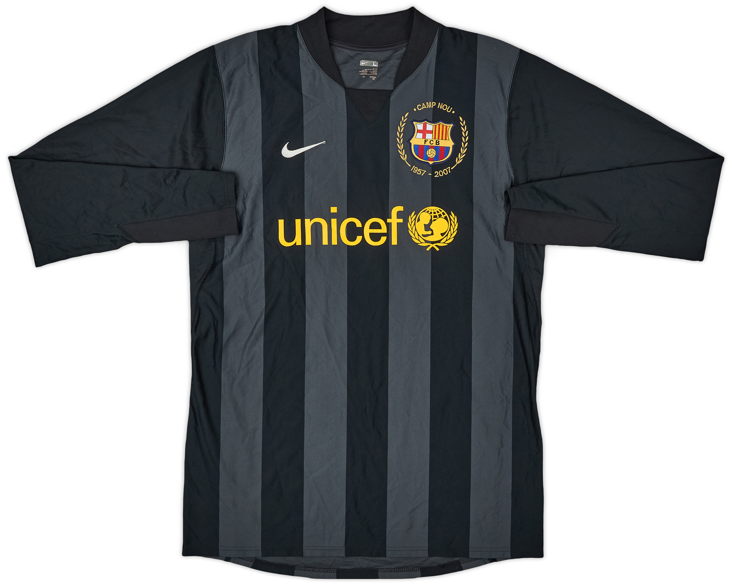 BARCELONA 2009 2010 HOME SHIRT WORLD CHAMPIONS (Excellent