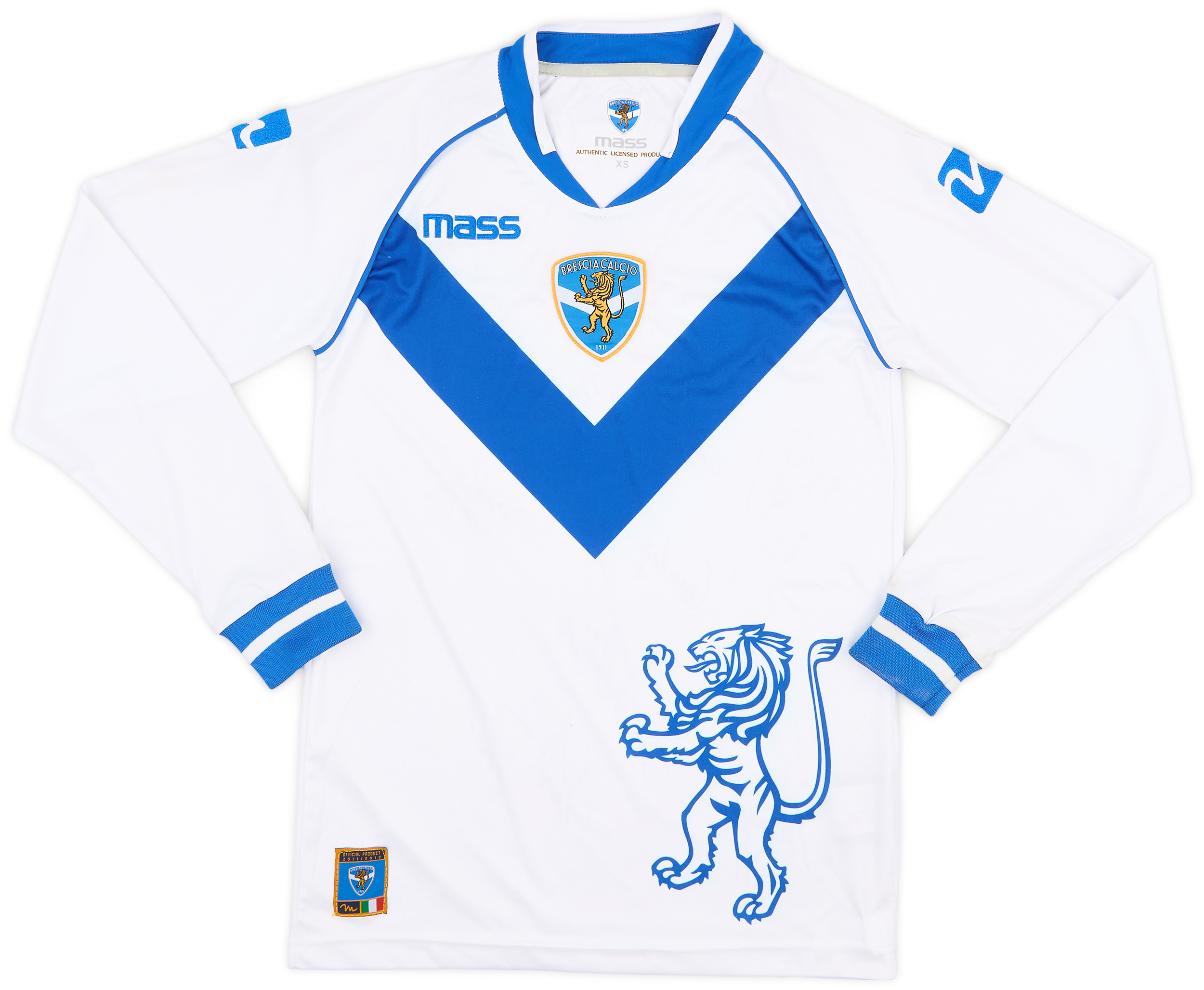 ブレシア　ユニフォーム　2011 2011-12 Brescia Signed Away L/S Shirt - 6/10 - (XS)