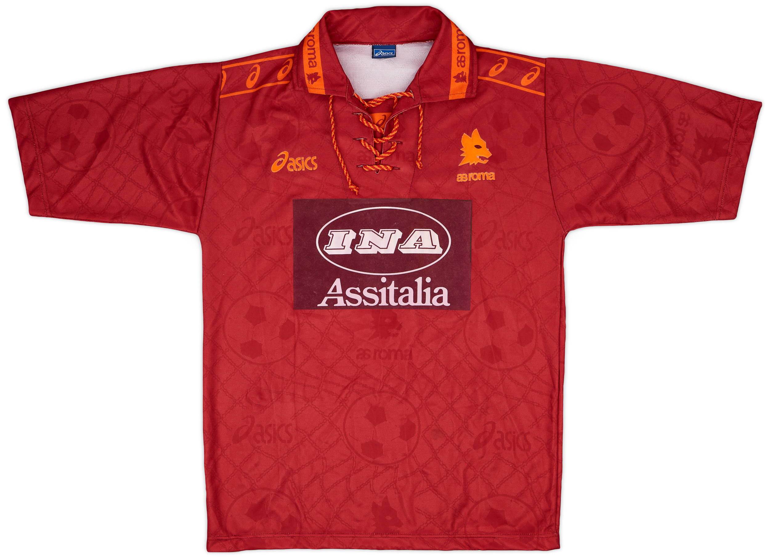 1994-95 Roma Match Issue Home Shirt #14 1994-95 Roma Match Issue Home Shirt #14