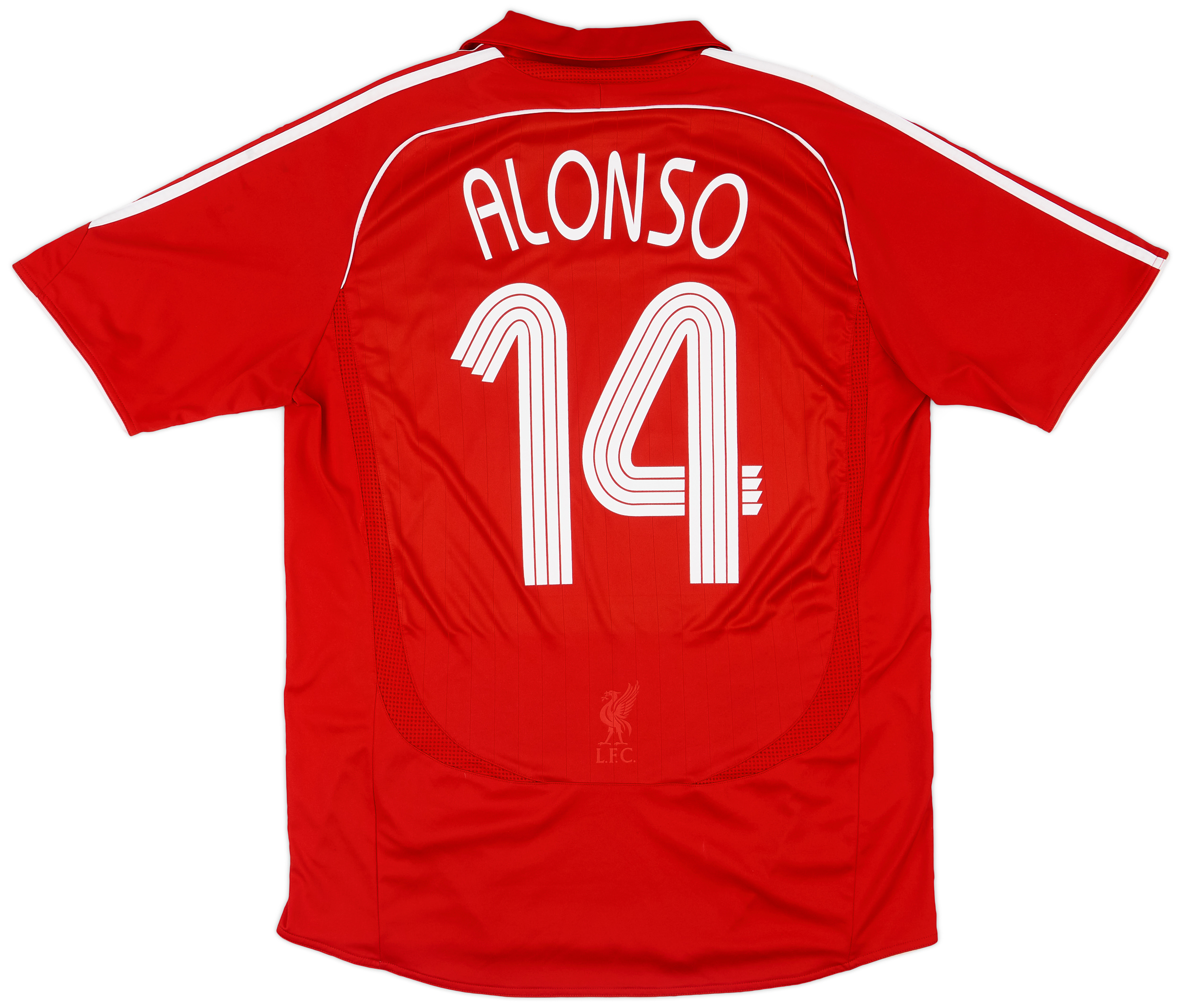 2006-08 Liverpool Home Shirt Alonso #14 - 7/10 - (L)