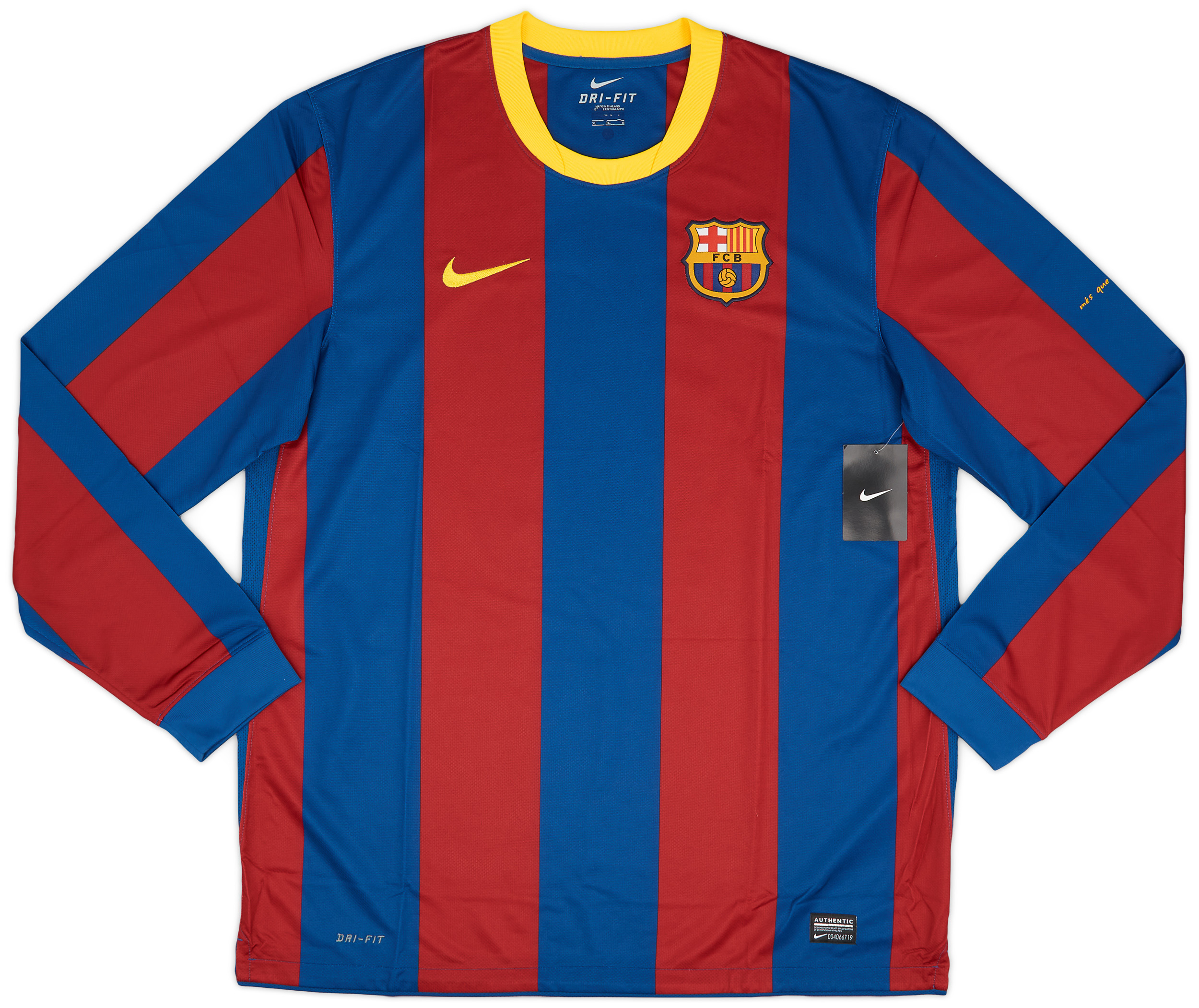 2010-11 Barcelona Home L/S Shirt Messi #10 (XL)