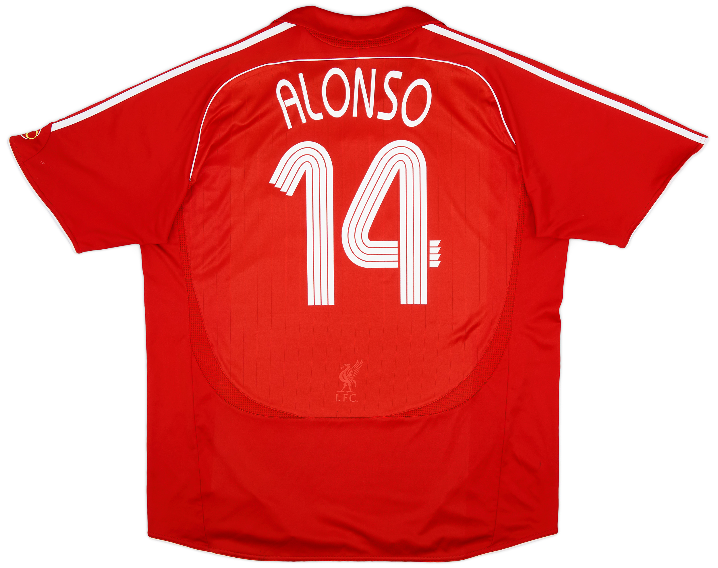 2006-08 Liverpool Home Shirt Alonso #14 - 7/10 - (XXL)