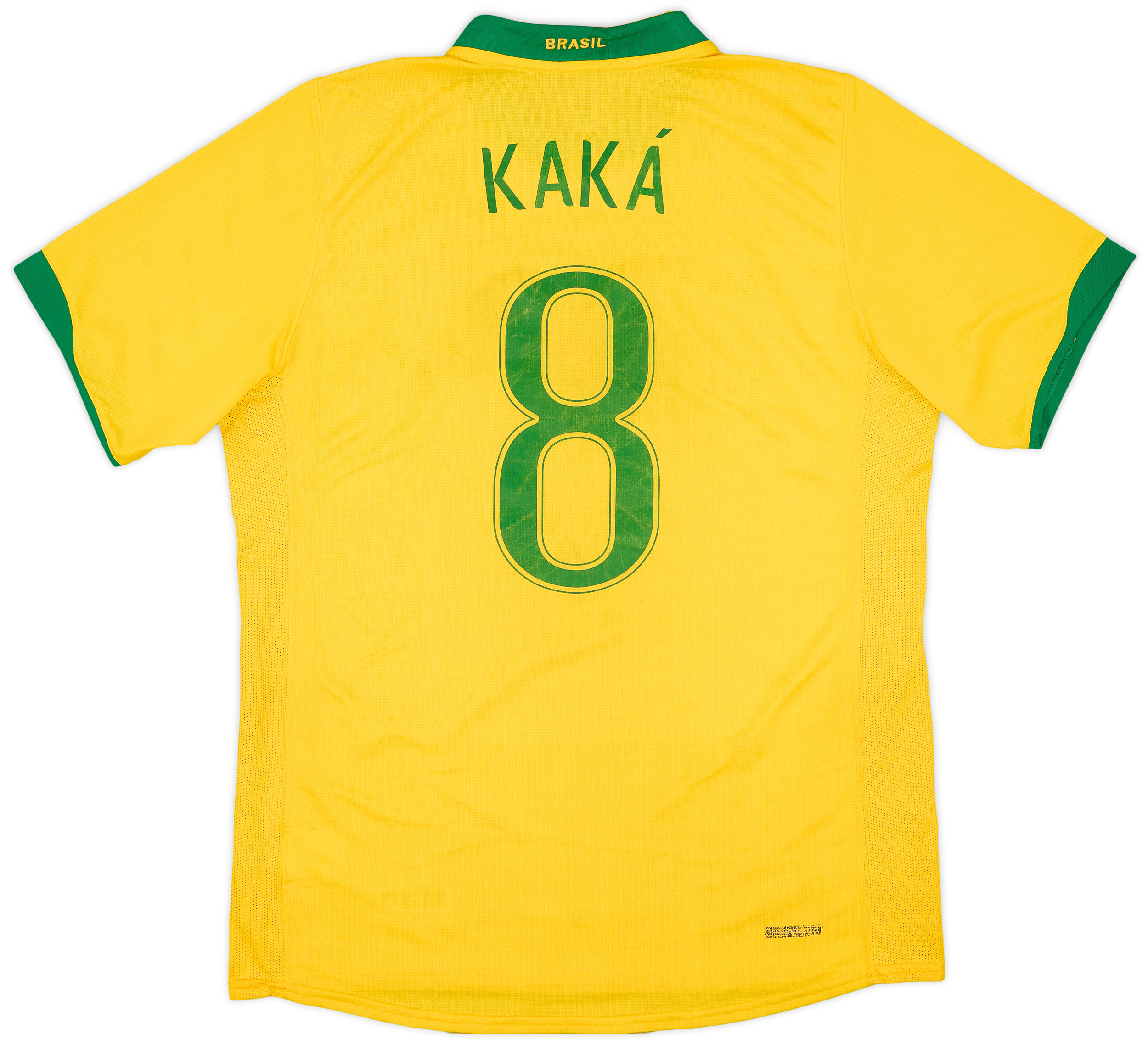 2006年 FIFAワールドカップ・ブラジル代表KAKA背番号8公式ユニフォーム ブラジル代表 2006 Nike ホーム半袖 ユニフォーム #8 KAKA カカ