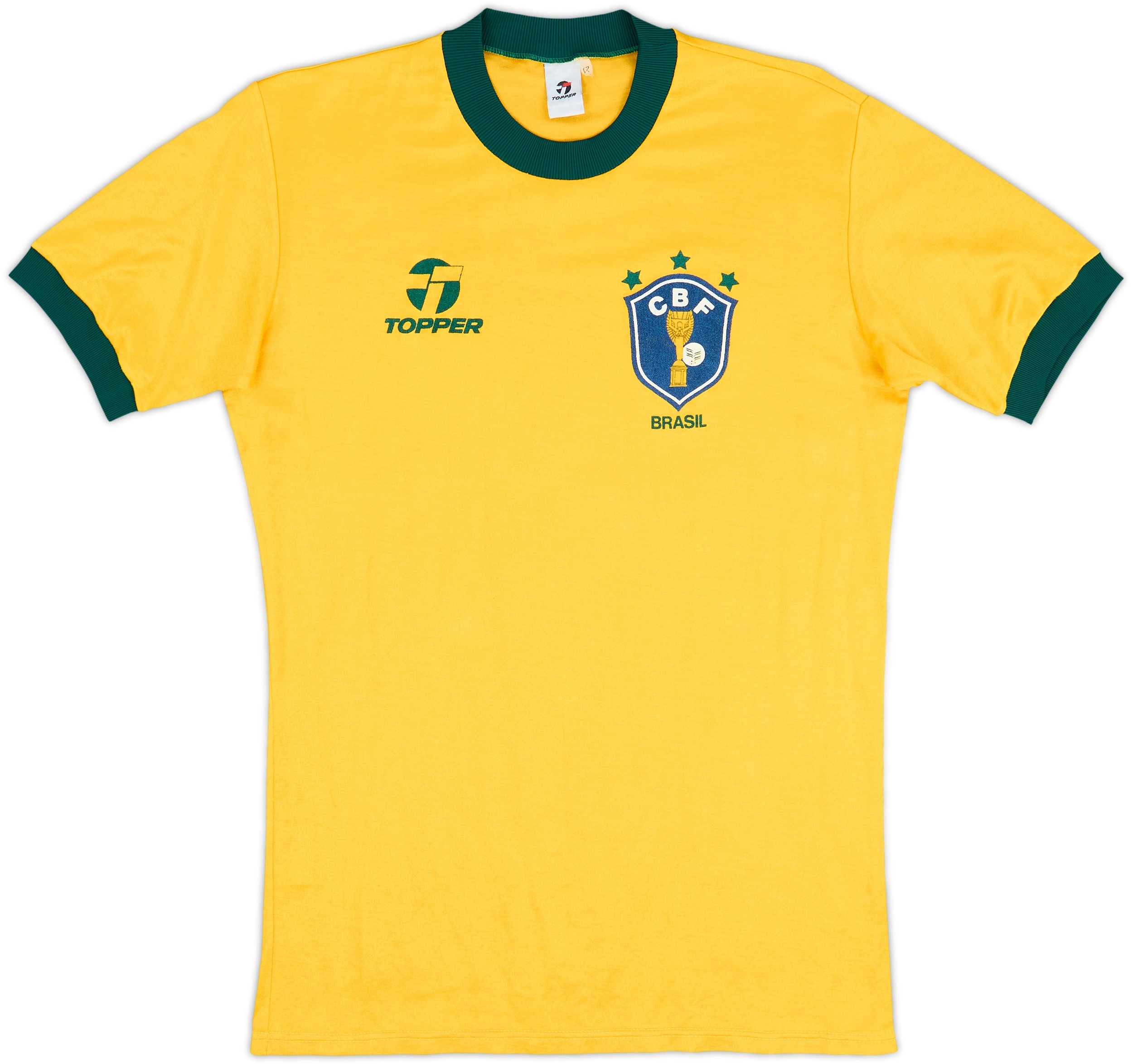 1982-85 Brazil Home Shirt - 8/10 - (L)