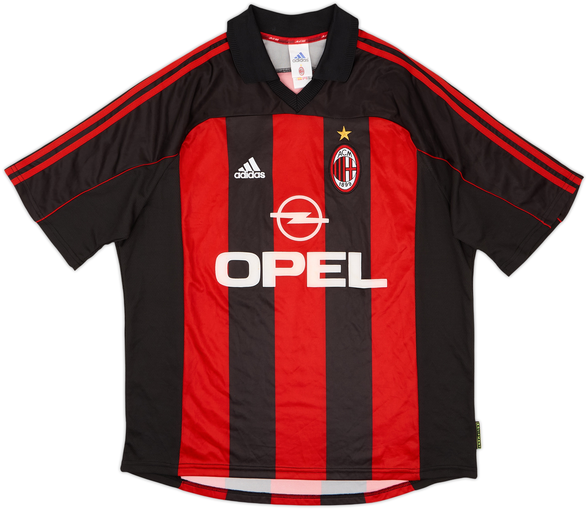 2000-02 AC Milan Youth Match Issue Home Shirt #4