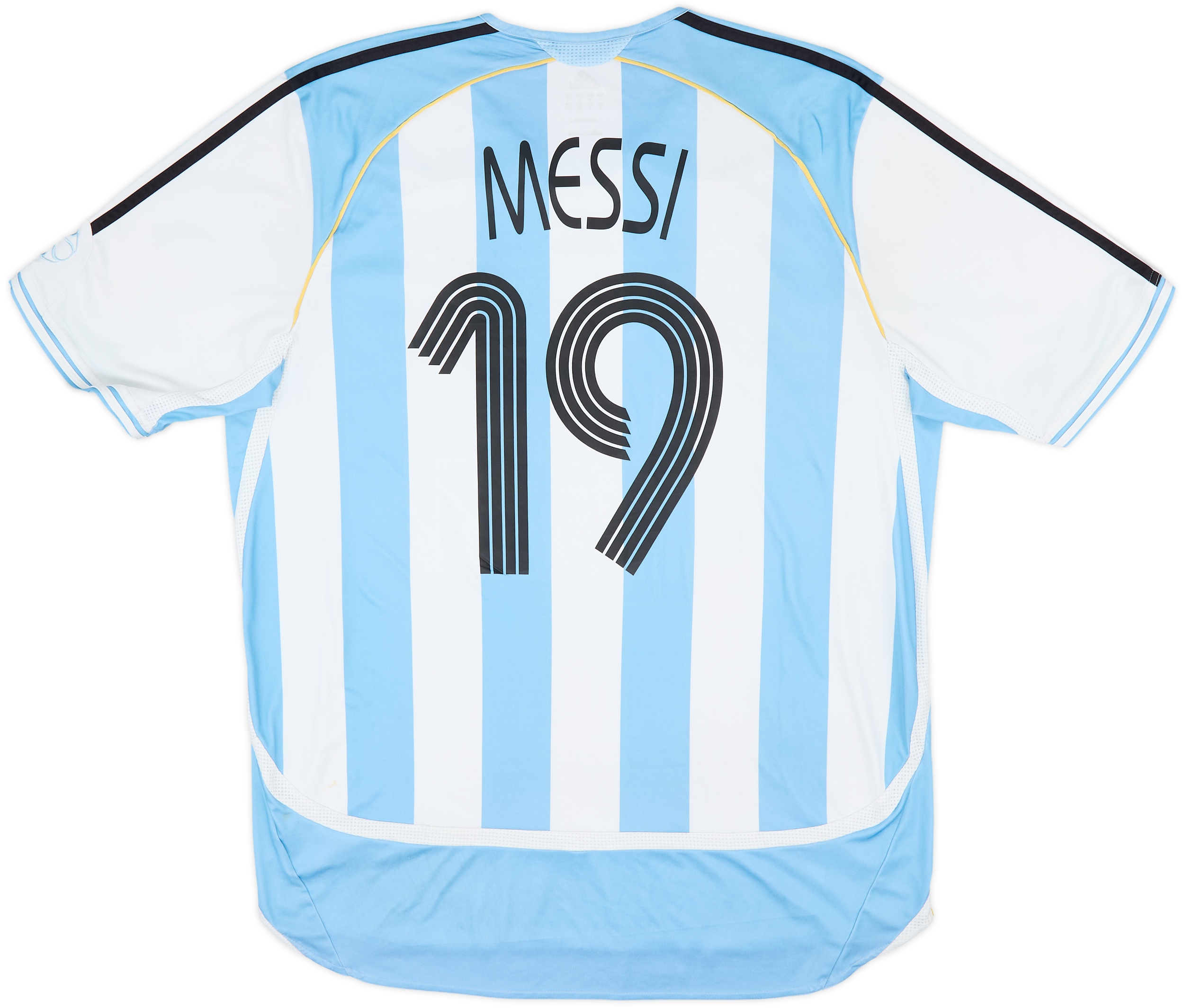  アルゼンチン代表 MESSI 19 プラクティスシャツ 2005-07 Argentina Home Shirt Messi #19 - 6/10 - (XL)