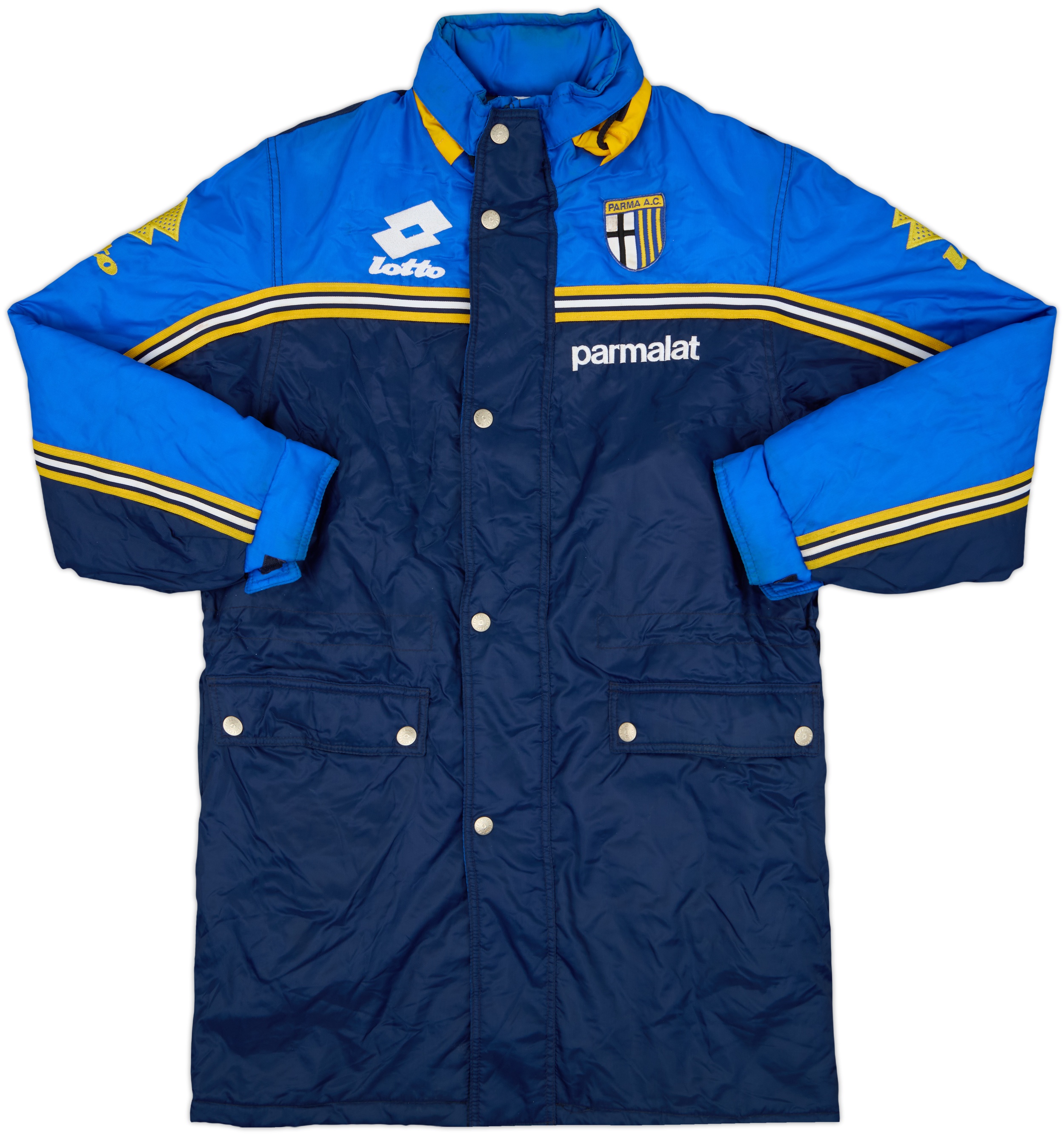 1998-99 Parma Lotto Padded Bench Coat - 6/10 - (S)