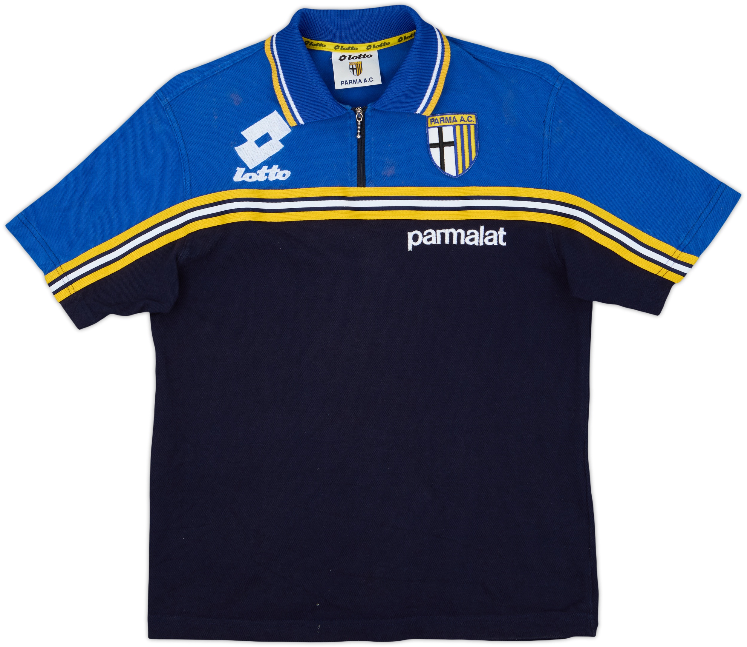 1998-99 Parma Lotto 1/4 Zip Polo Shirt - 5/10 - (S)