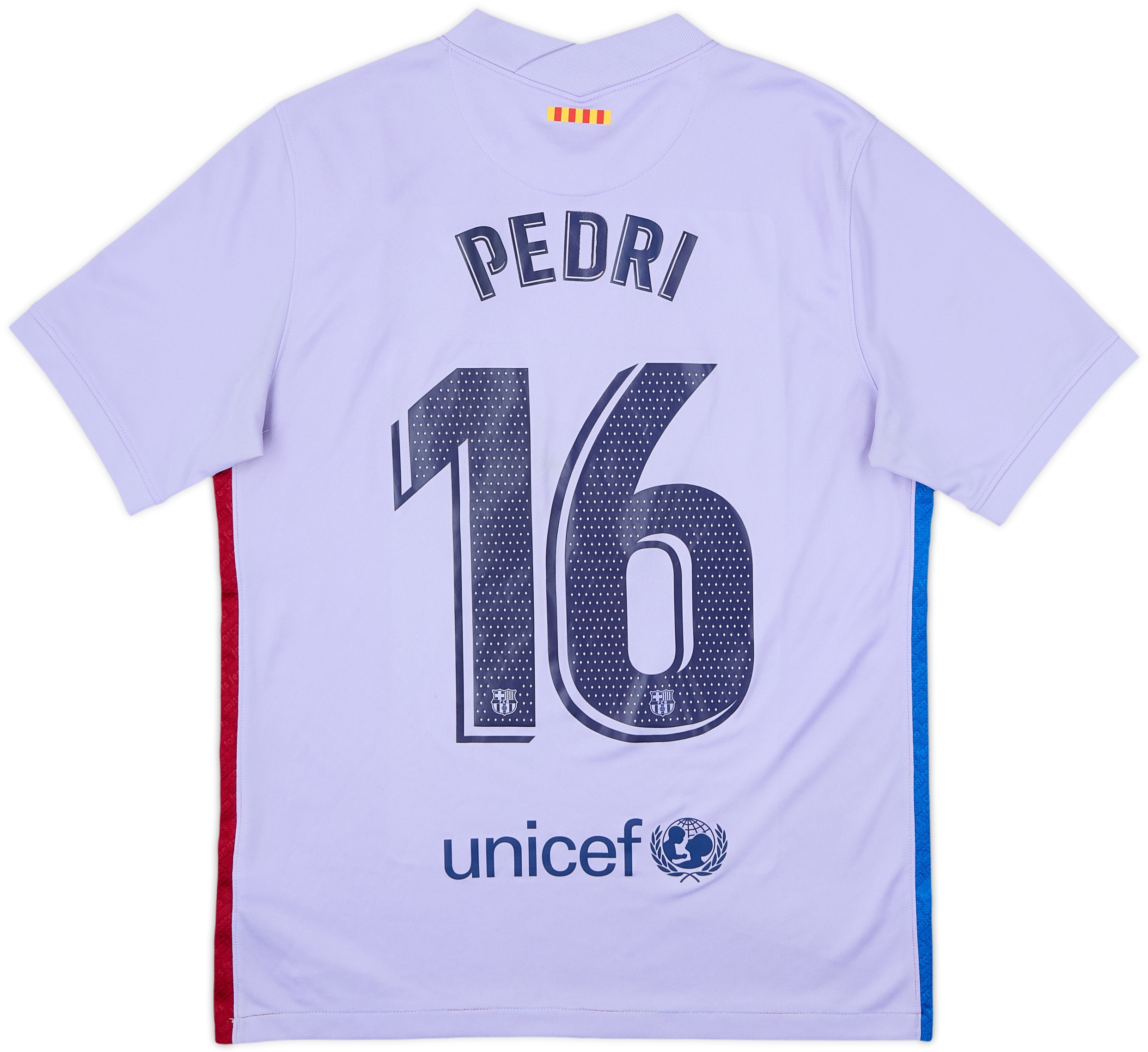 2021-22 Barcelona Away Shirt Pedri #16 - 7/10 - (M)
