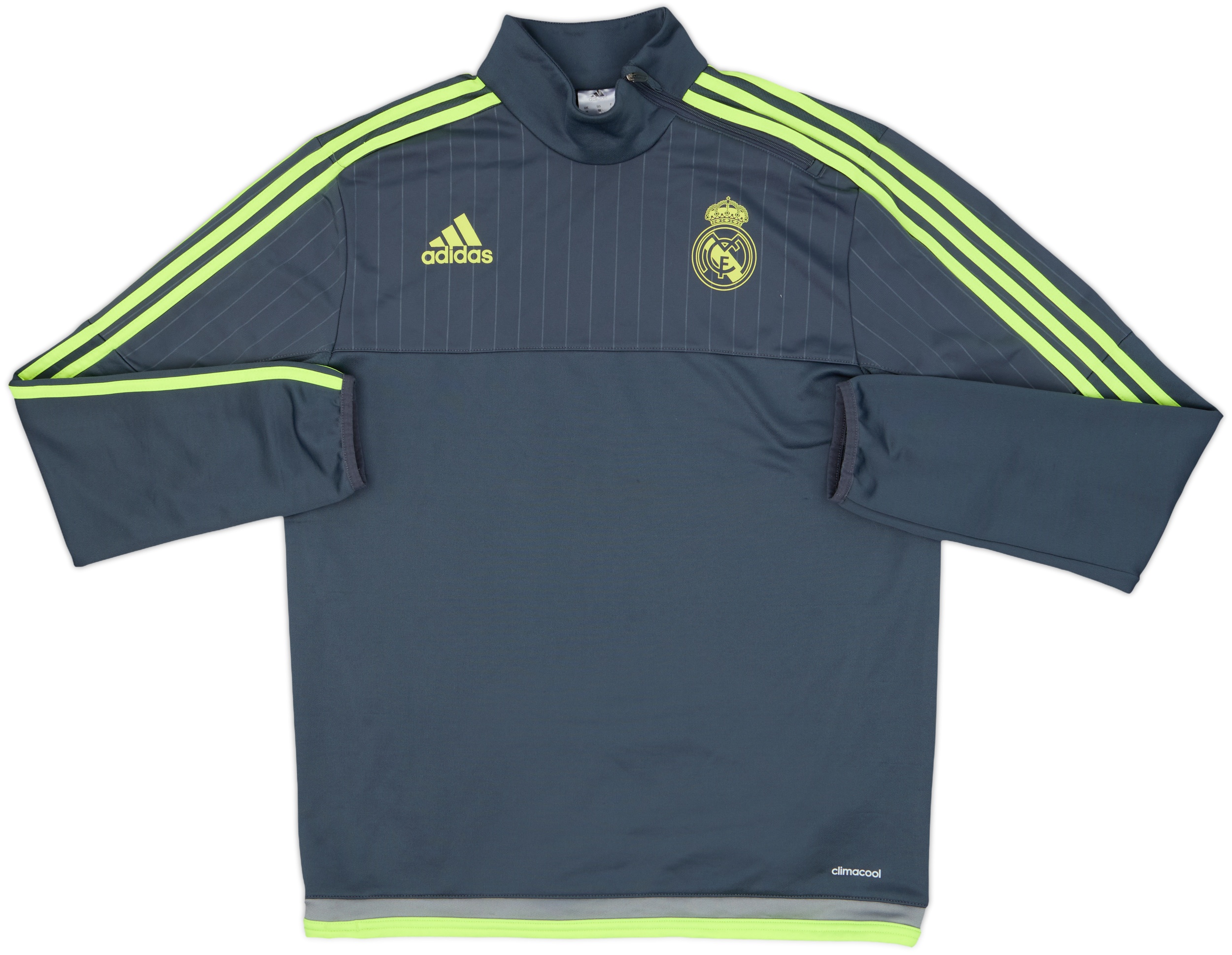 2015-16 Real Madrid adidas 1/4 Zip Drill Top - 8/10 - (M)