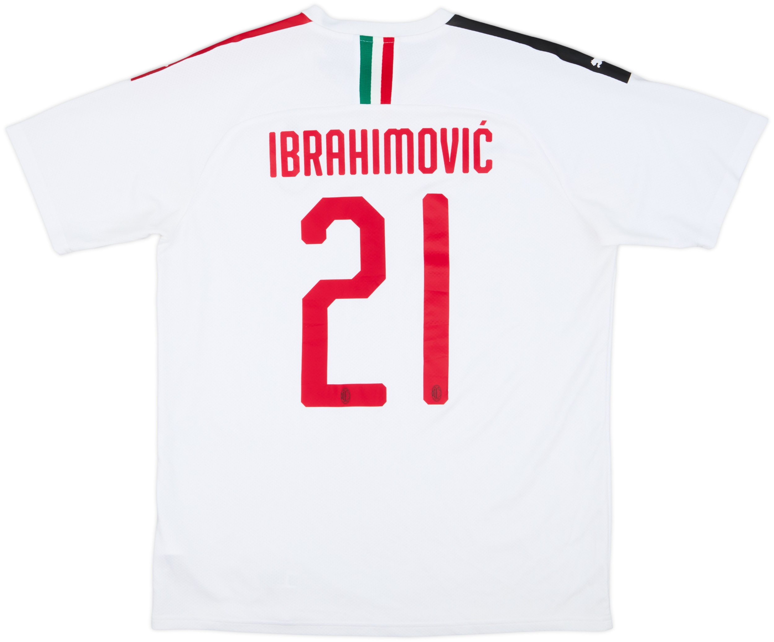 ACミラン IBRAHIMOVIĆ 21番 シャツ Mサイズ 2019-20 AC Milan Away Shirt Ibrahimovic #21 - 8/10 - (L)