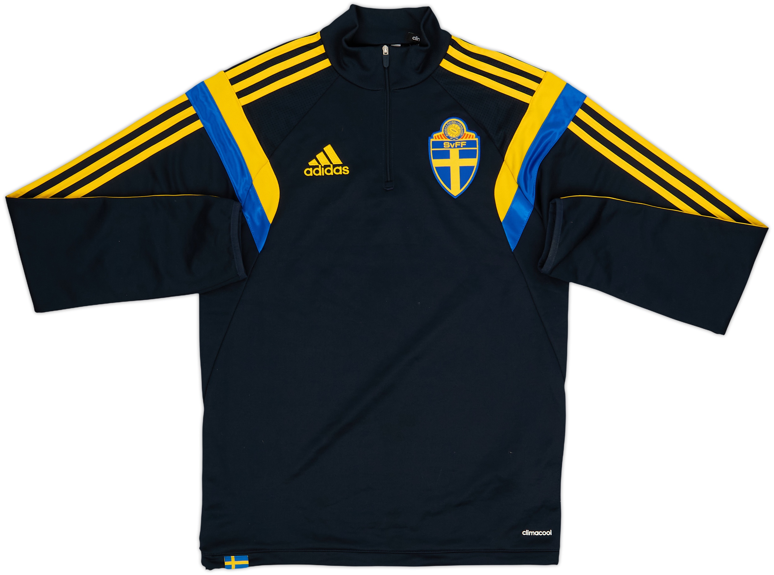 2014-15 Sweden adidas 1/4 Zip Drill Top - 9/10 - (S)