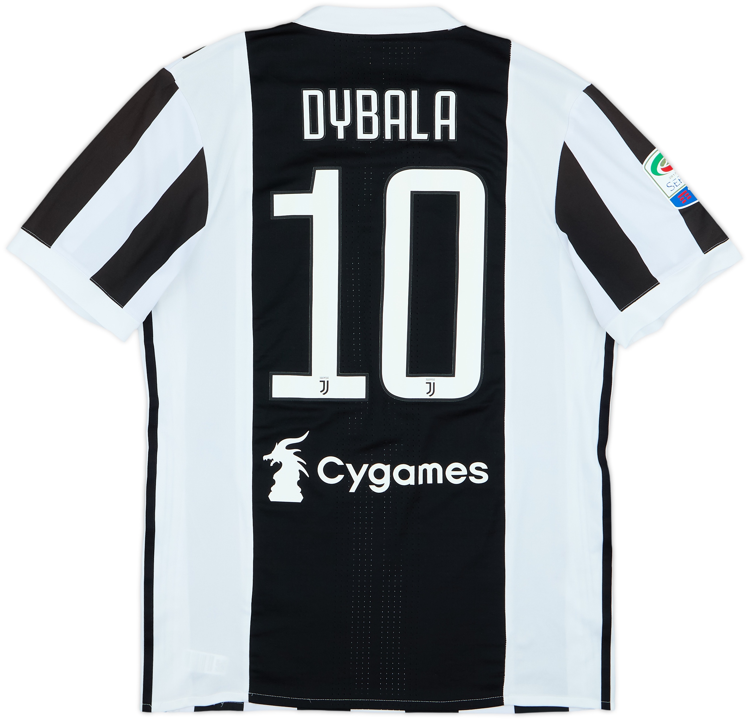2017-18 Juventus Authentic Home Shirt Dybala #10 - 8/10 - (L)