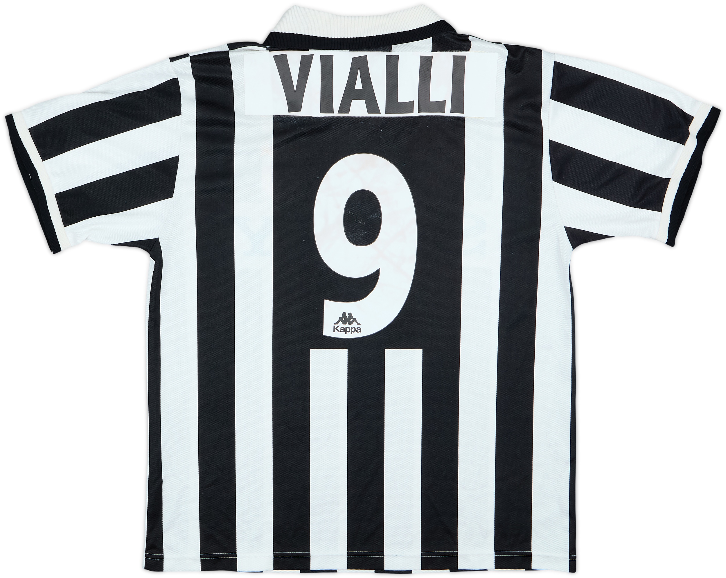 1995-97 Juventus Home Shirt Vialli #9 - 6/10 - (M)