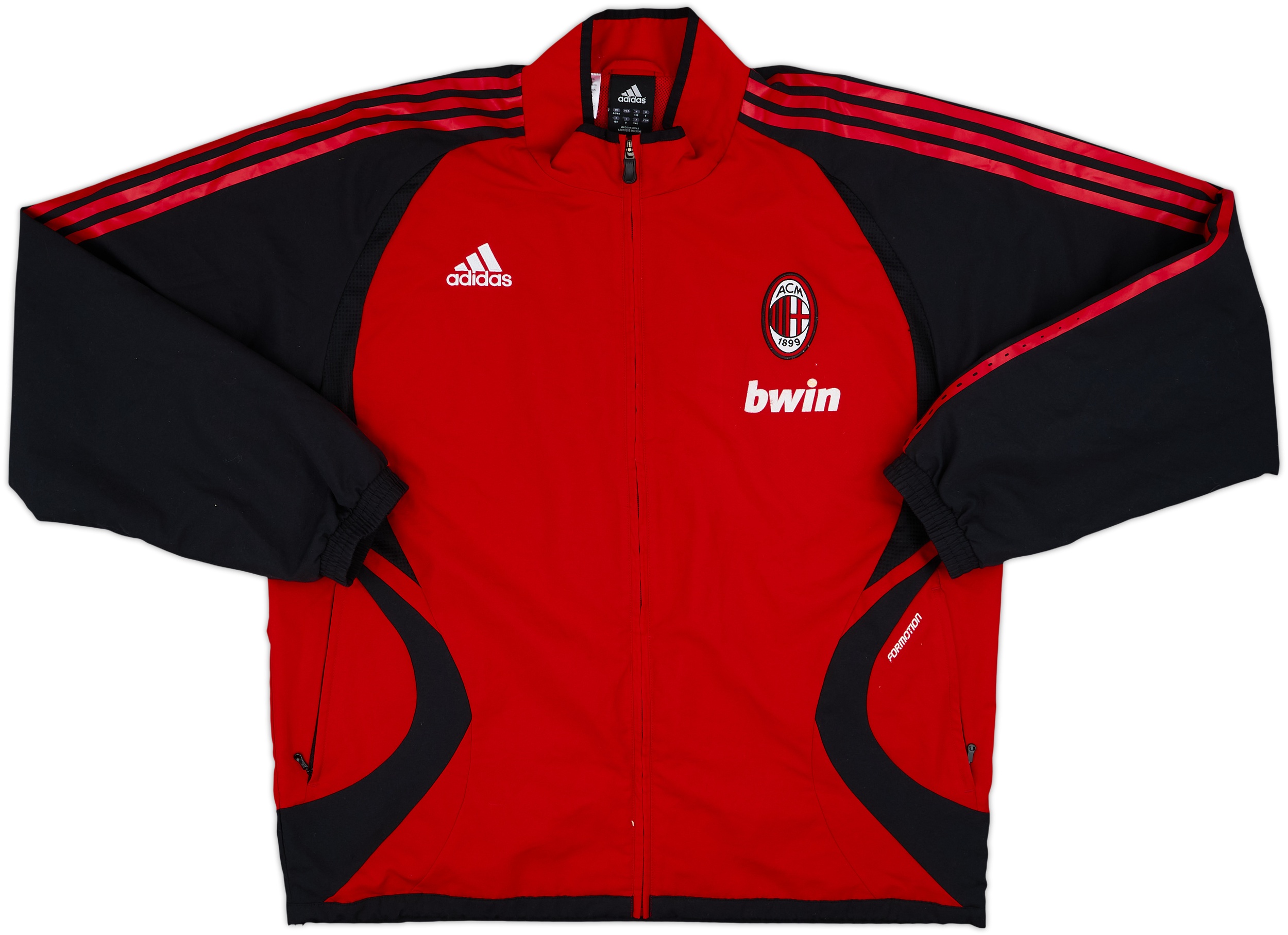 2006-07 AC Milan adidas Track Jacket - 7/10 - (XL)