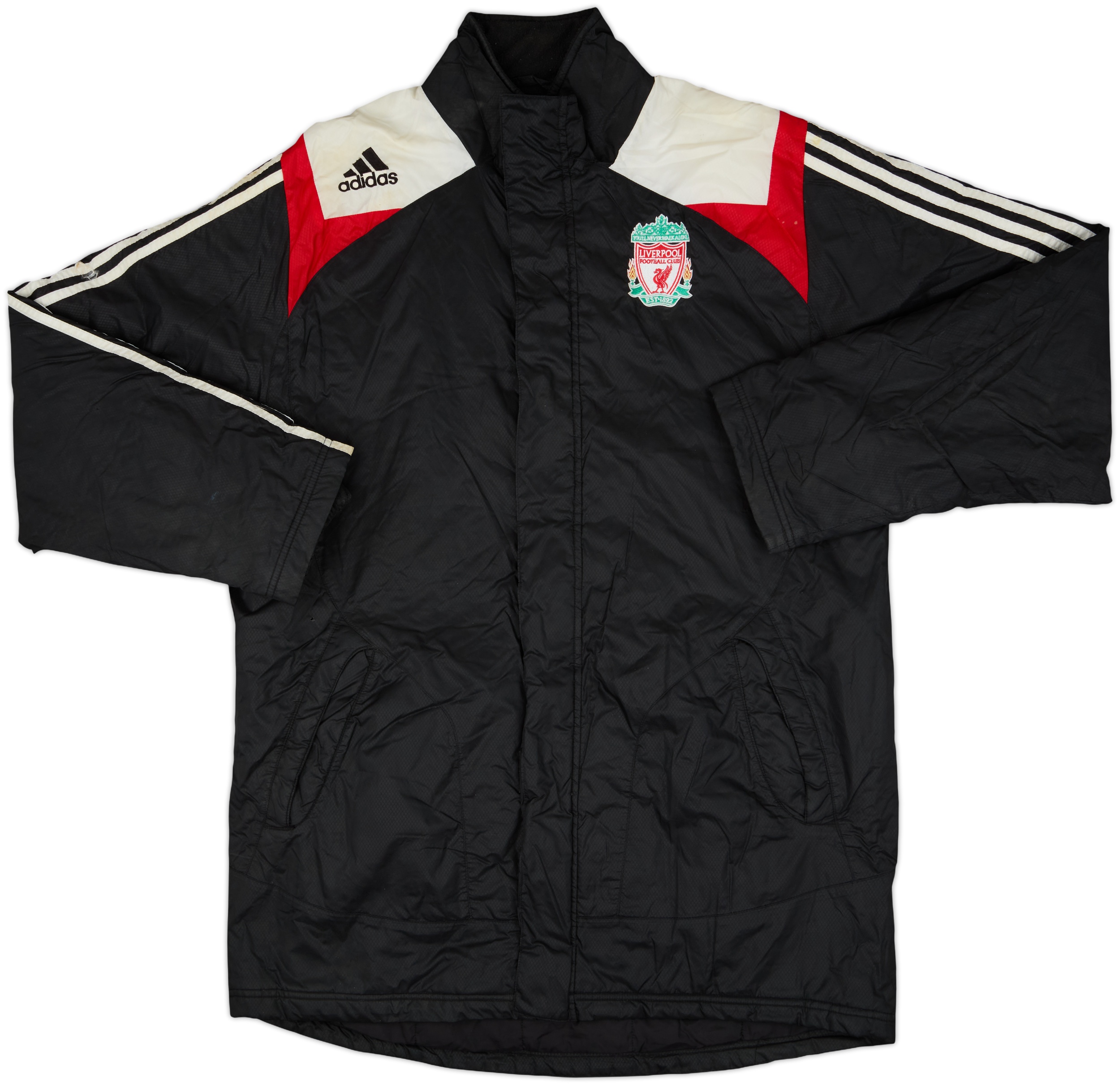 2007-08 Liverpool adidas Padded Bench Coat - 5/10 - (M)