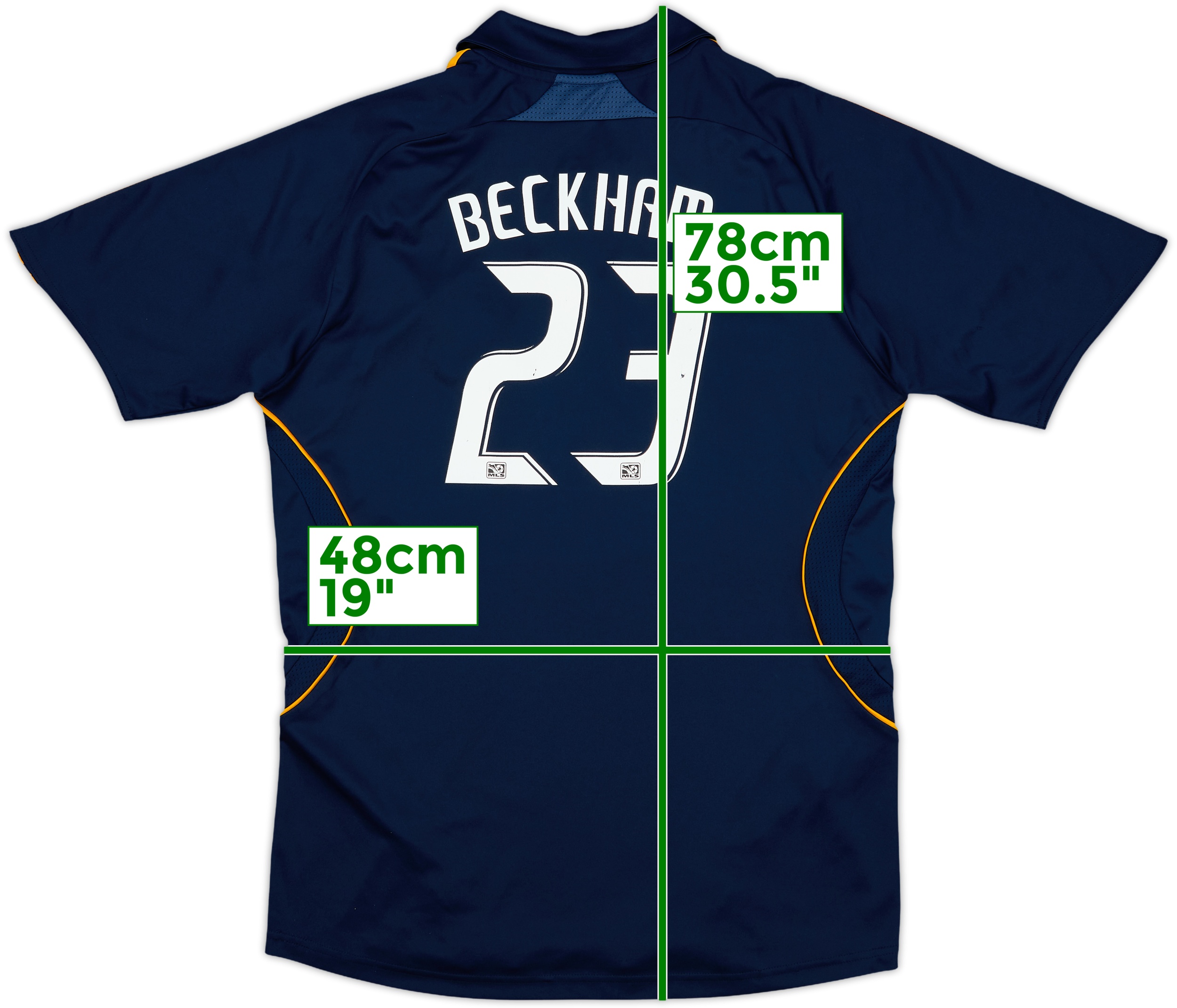 LA Galaxy Beckham 23番 ユニフォーム David Beckham LA Galaxy Signed Replica Jersey JSA