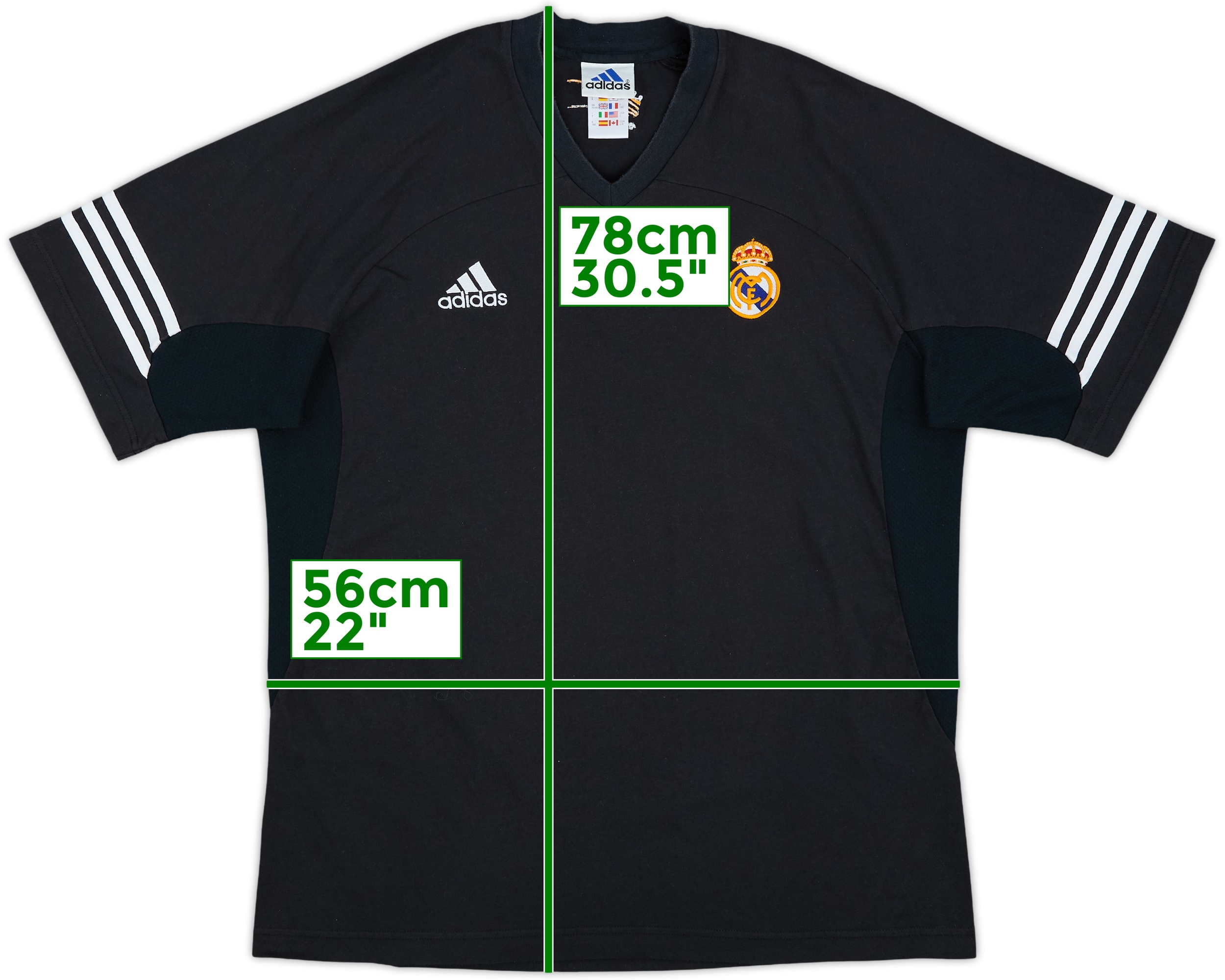 adidas Real Madrid シャツ L ネイビー