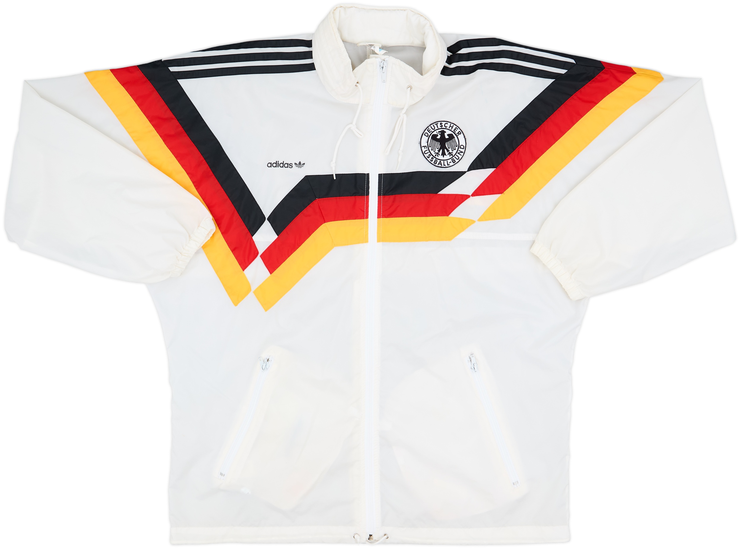 adidas 1990 ドイツ代表 ジャージ M 1990-92 Germany adidas Hooded Rain Jacket - 8/10 - (M/L)