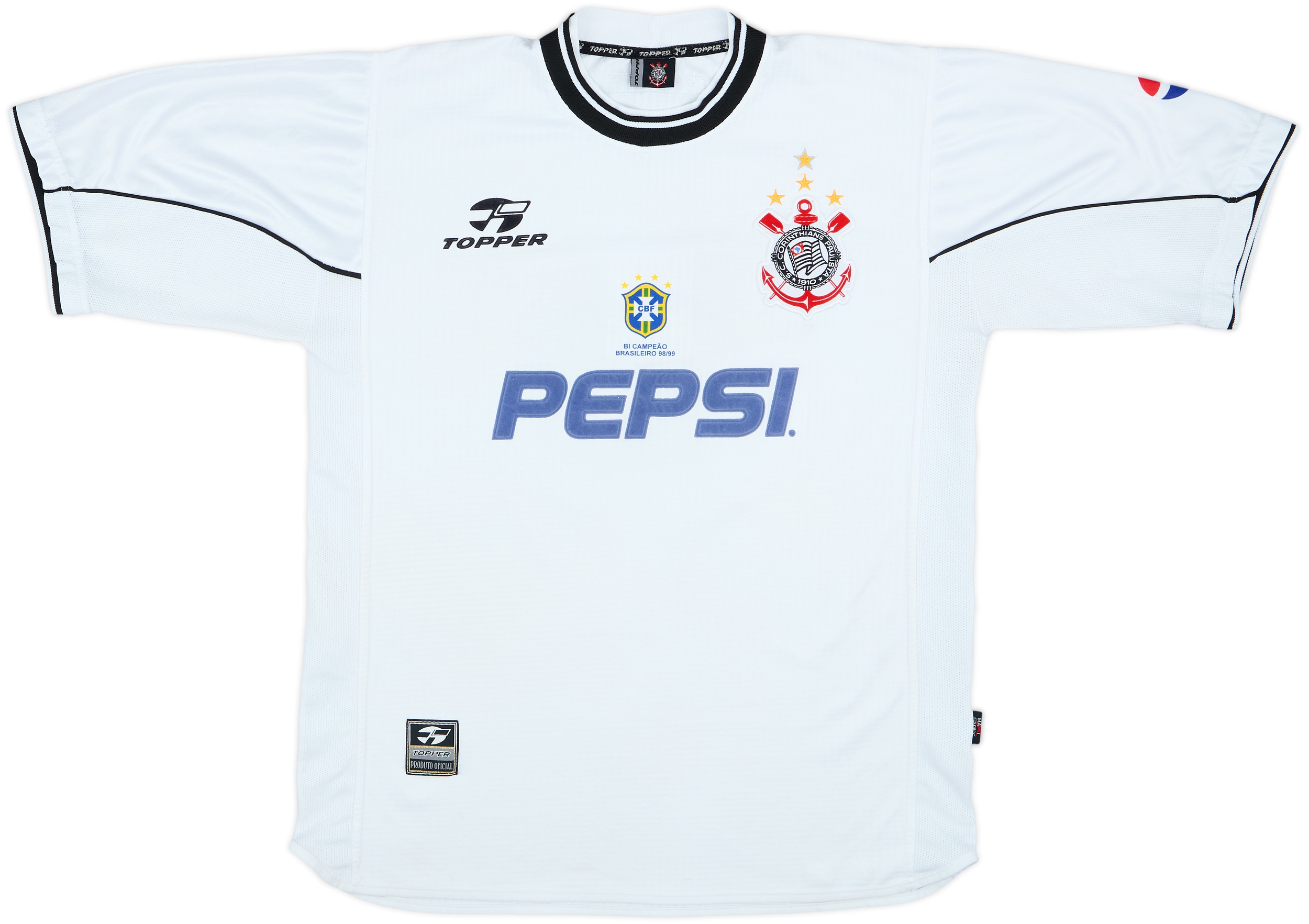 2000-01 Corinthians Home Shirt #10 - 7/10 - (XL)