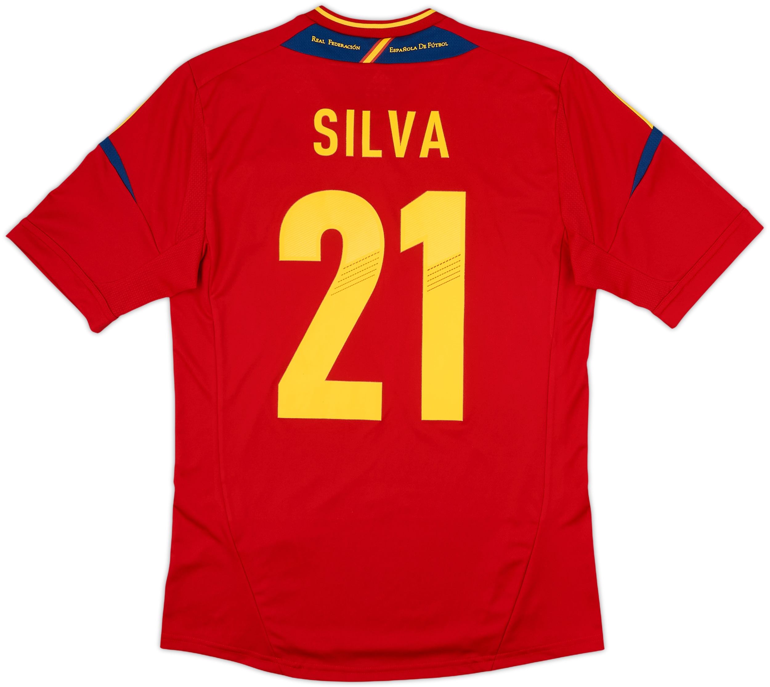 2011-12 Spain Home Shirt Silva #21 - 10/10 - (S)