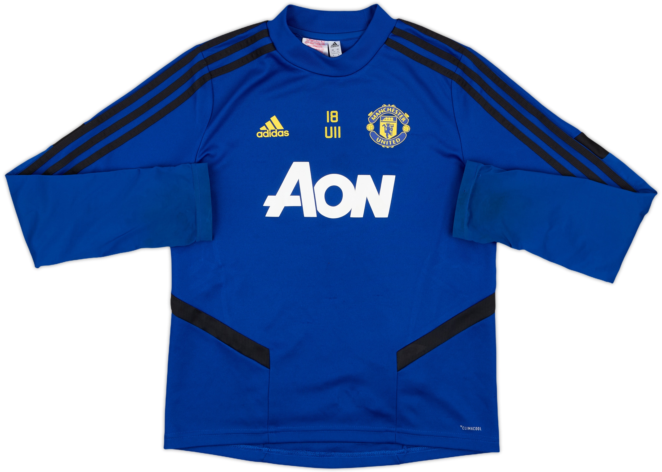 2019-20 Manchester United adidas Drill Top - 7/10 - (M.Boys)