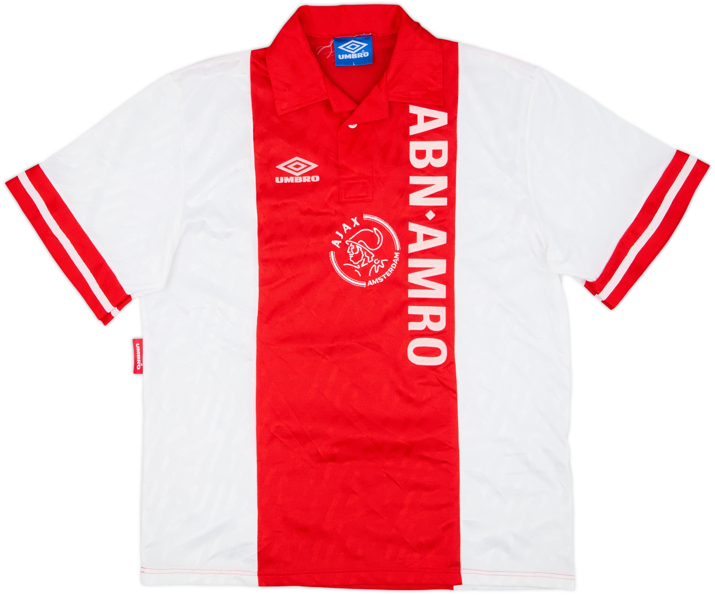Ajax 1993/1994ユニフォーム umbro 1993-94 Ajax Home Shirt - 8/10 - (L)