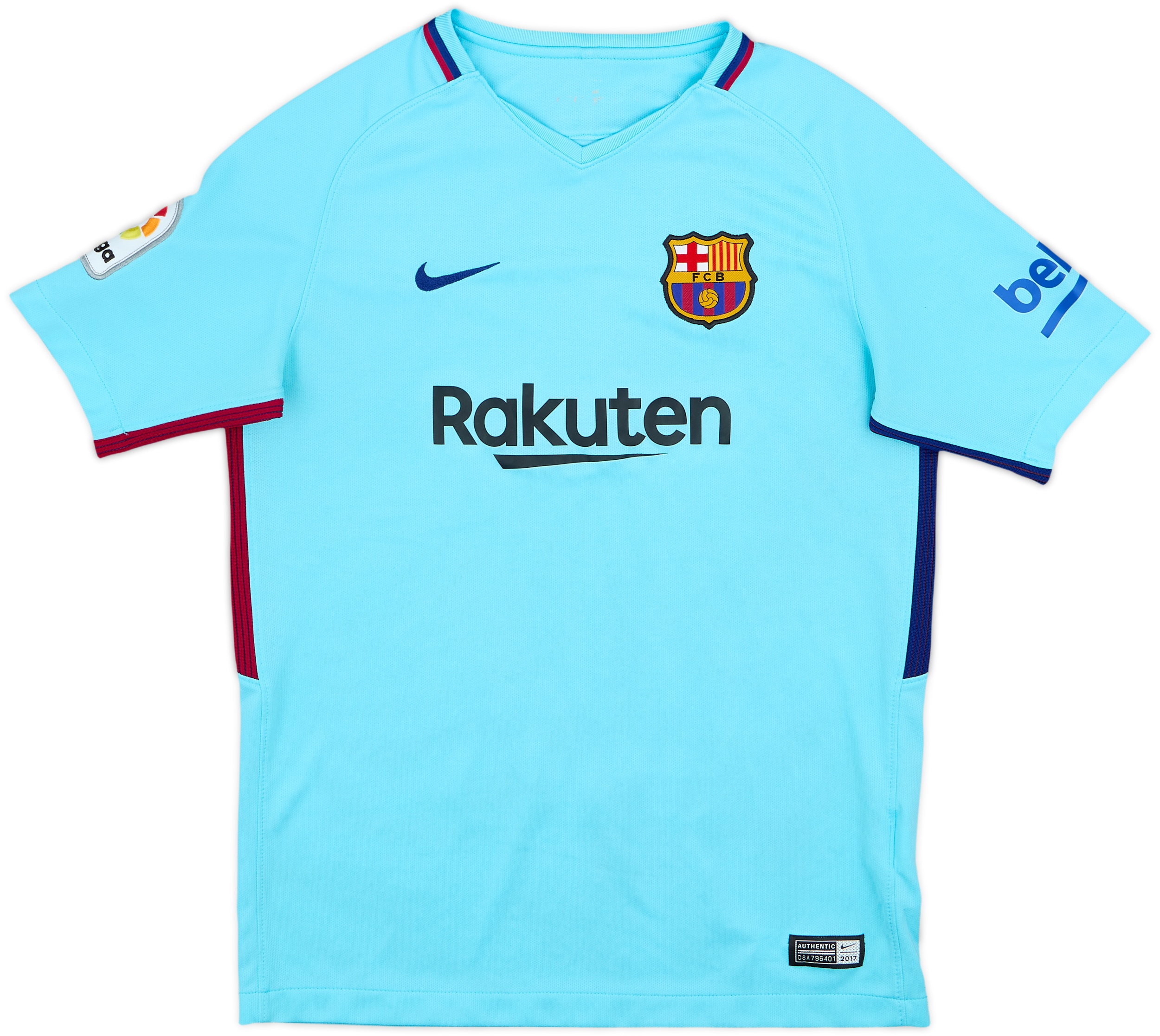 2017-18 Barcelona Away Shirt - 8/10 - (L.Boys)