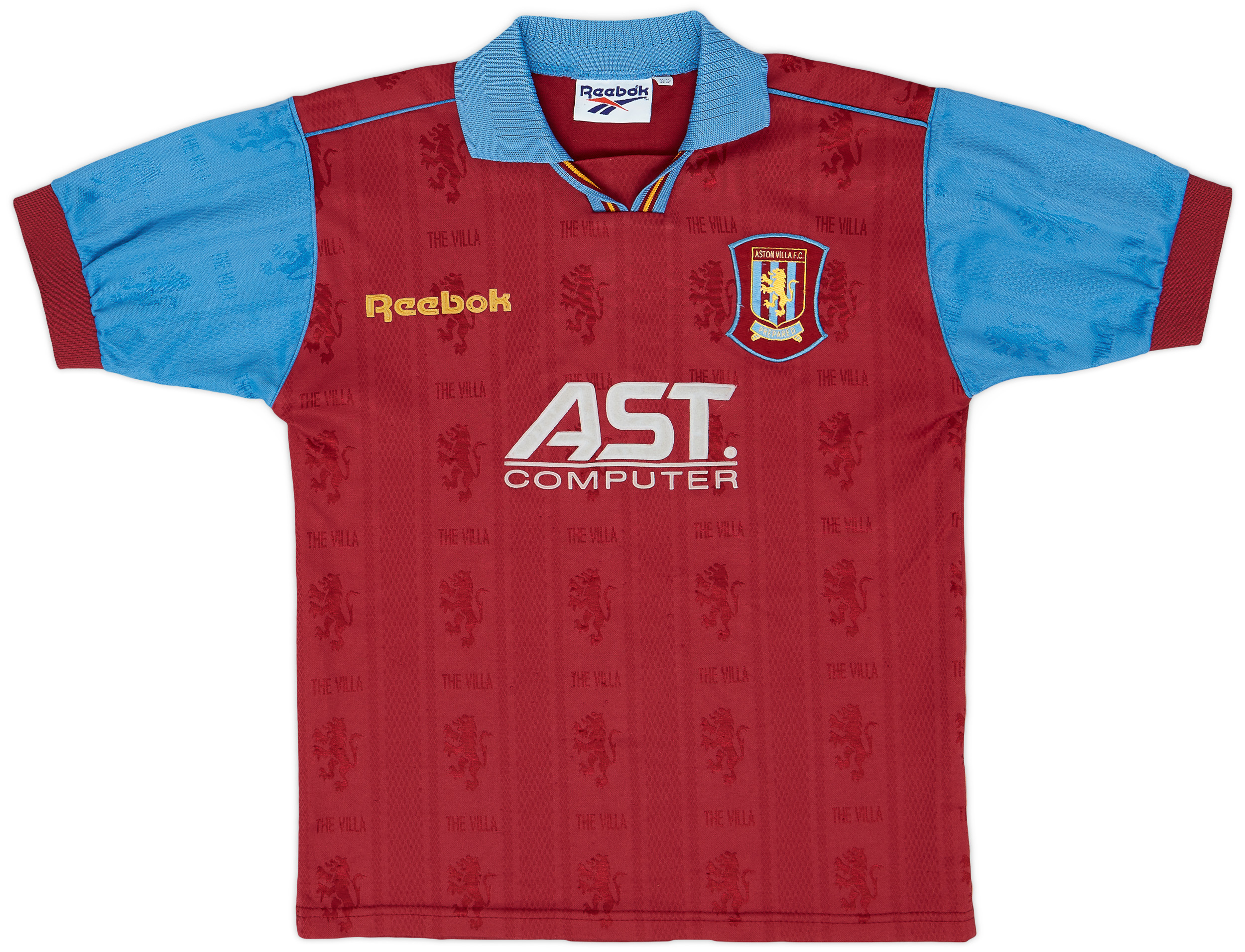 1995-97 Aston Villa Home Shirt - 8/10 - (M.Boys)