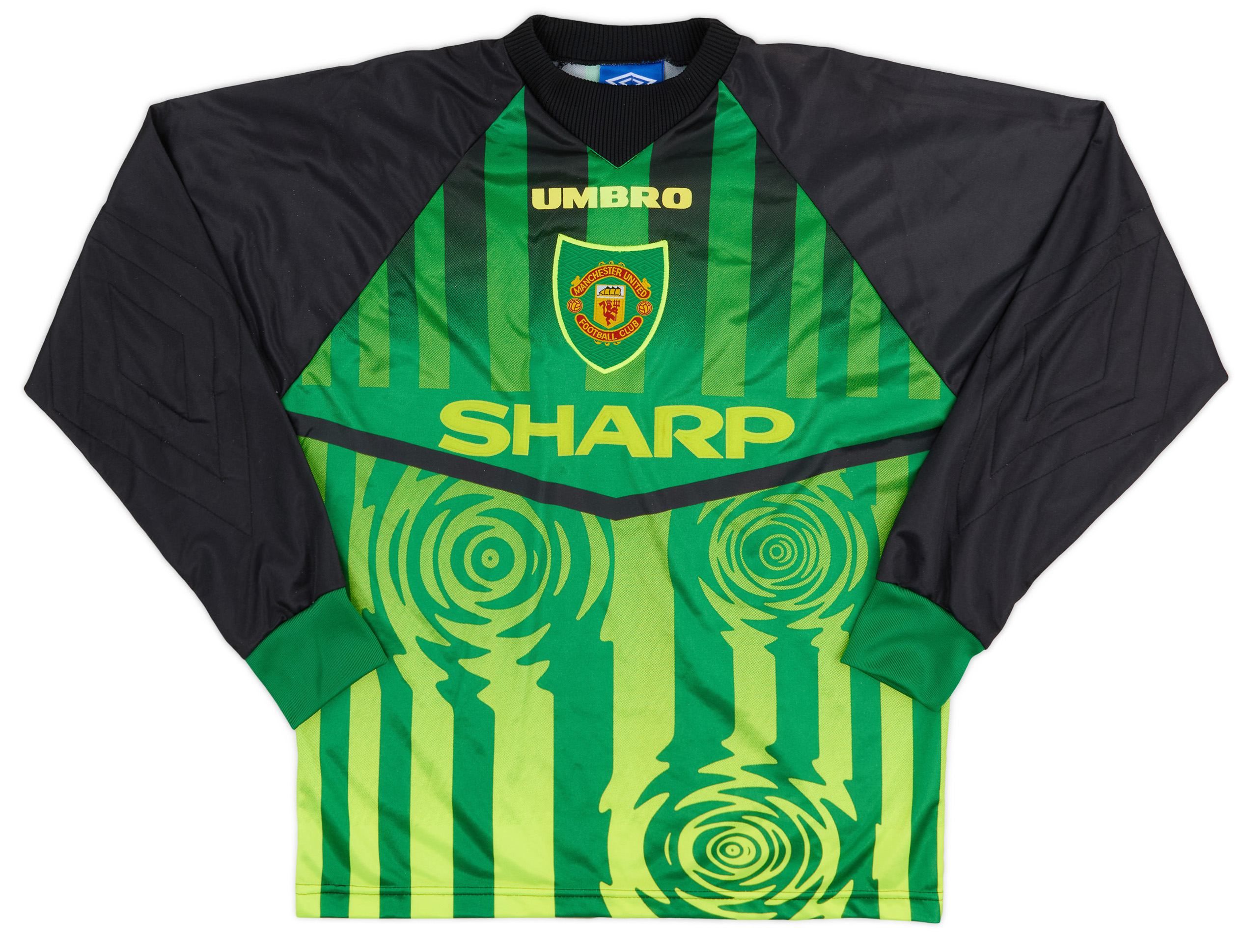 1997-98 Manchester United Green GK Shirt - 8/10 - (Y) 