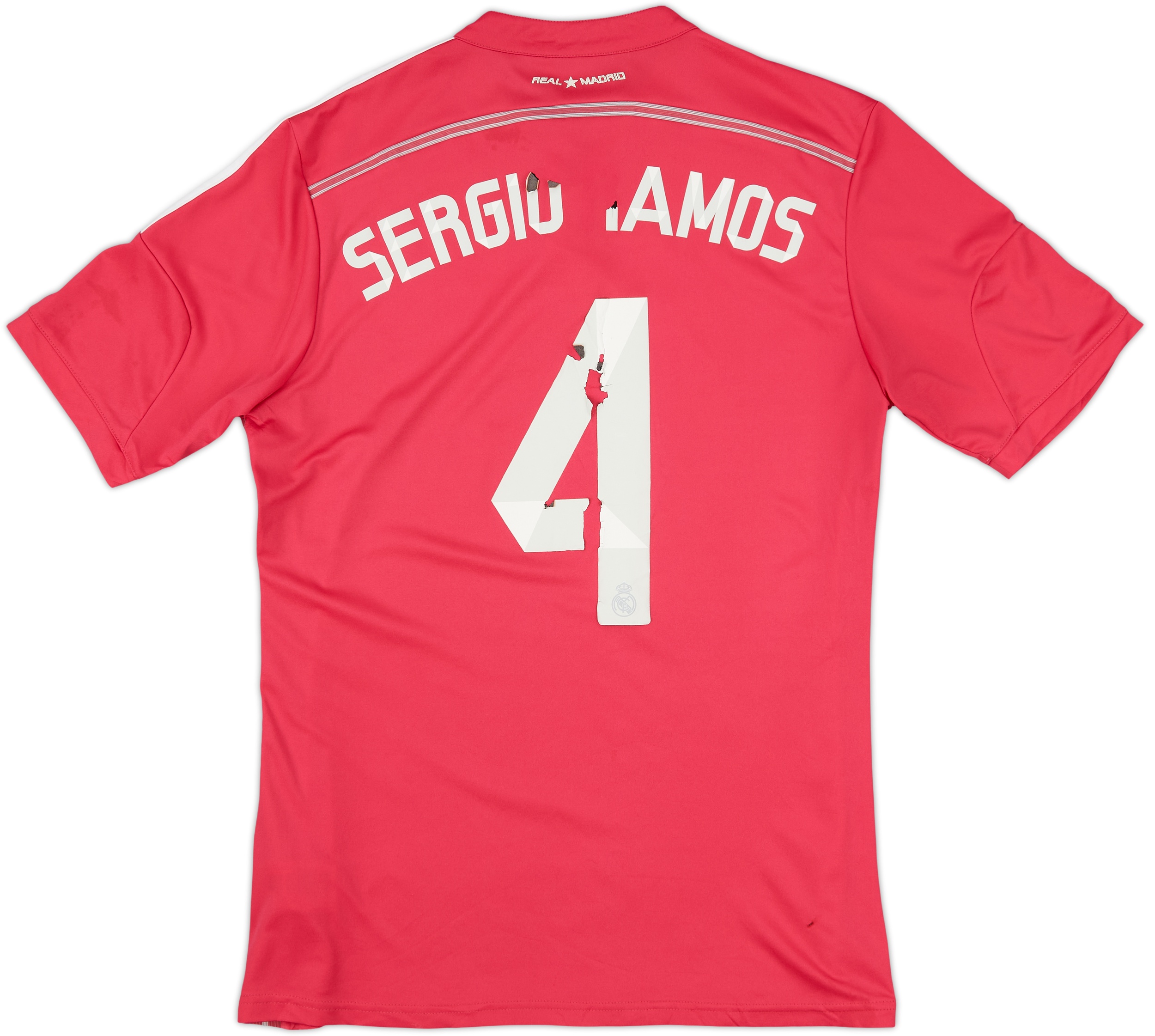 2014-15 Real Madrid Away Shirt Sergio Ramos #4 - 4/10 - (M) 2014-15 Real Madrid Away Shirt Sergio Ramos #4 - 4/10 - (M)