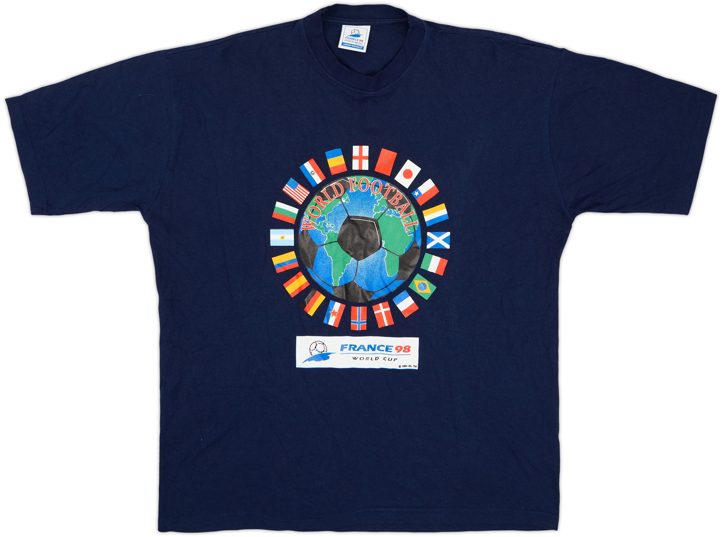 1998 France World Cup Cotton Tee - 9/10 - (XL)